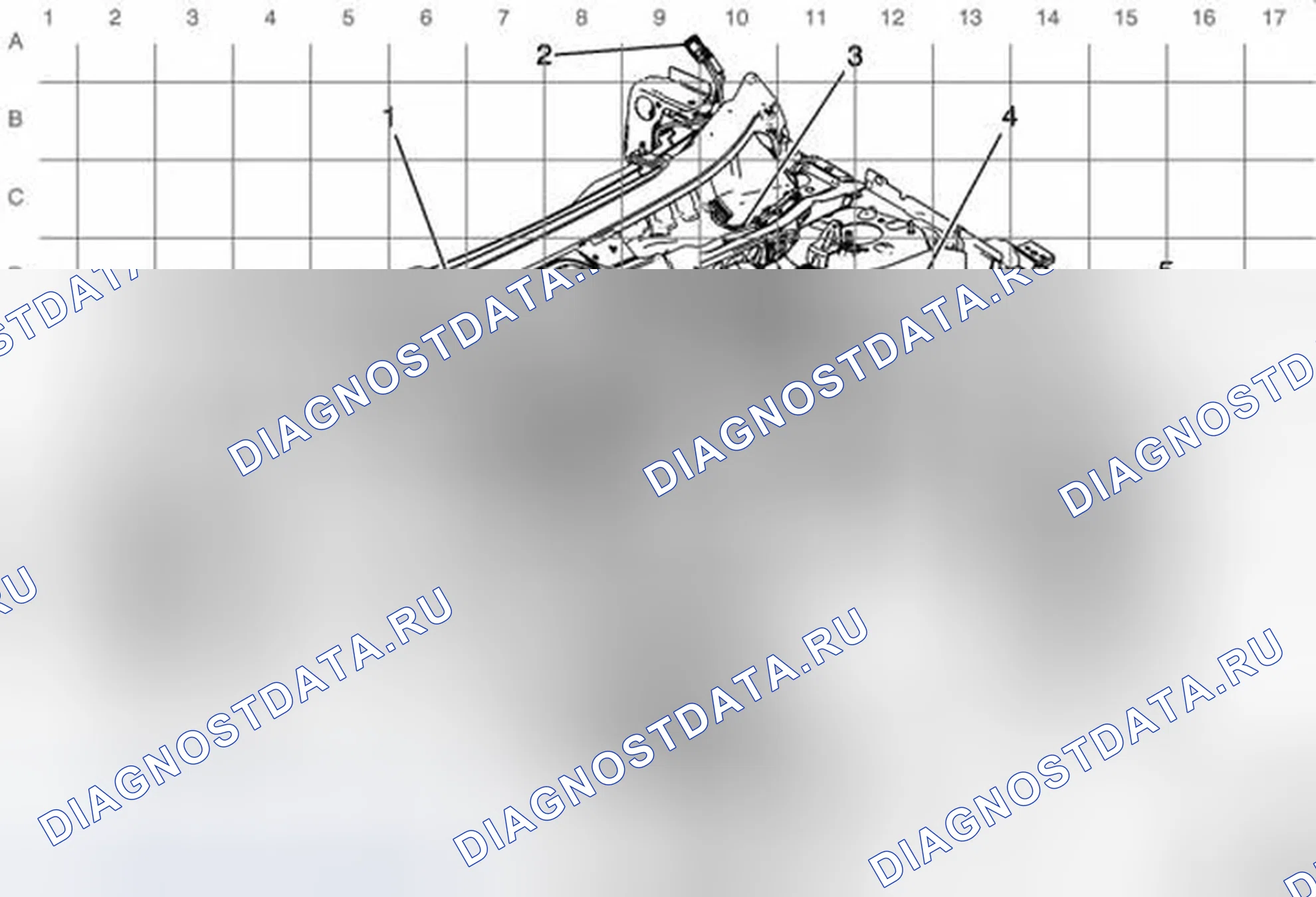 Рис. 4: Передняя часть электропроводки транспортного средства. Chevrolet Equinox II