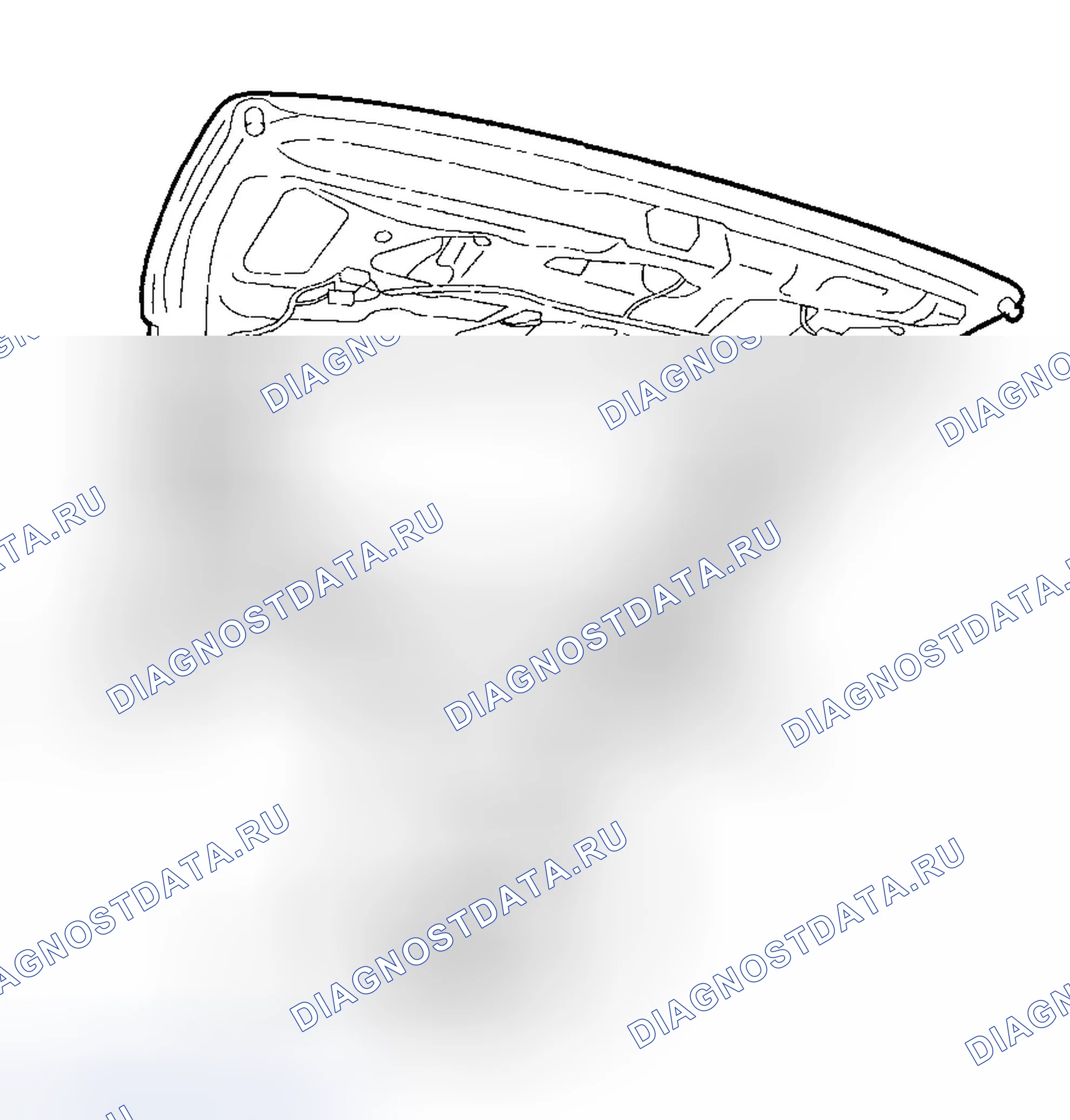 Рис. 34: Замена заднего окна. Honda Pilot I