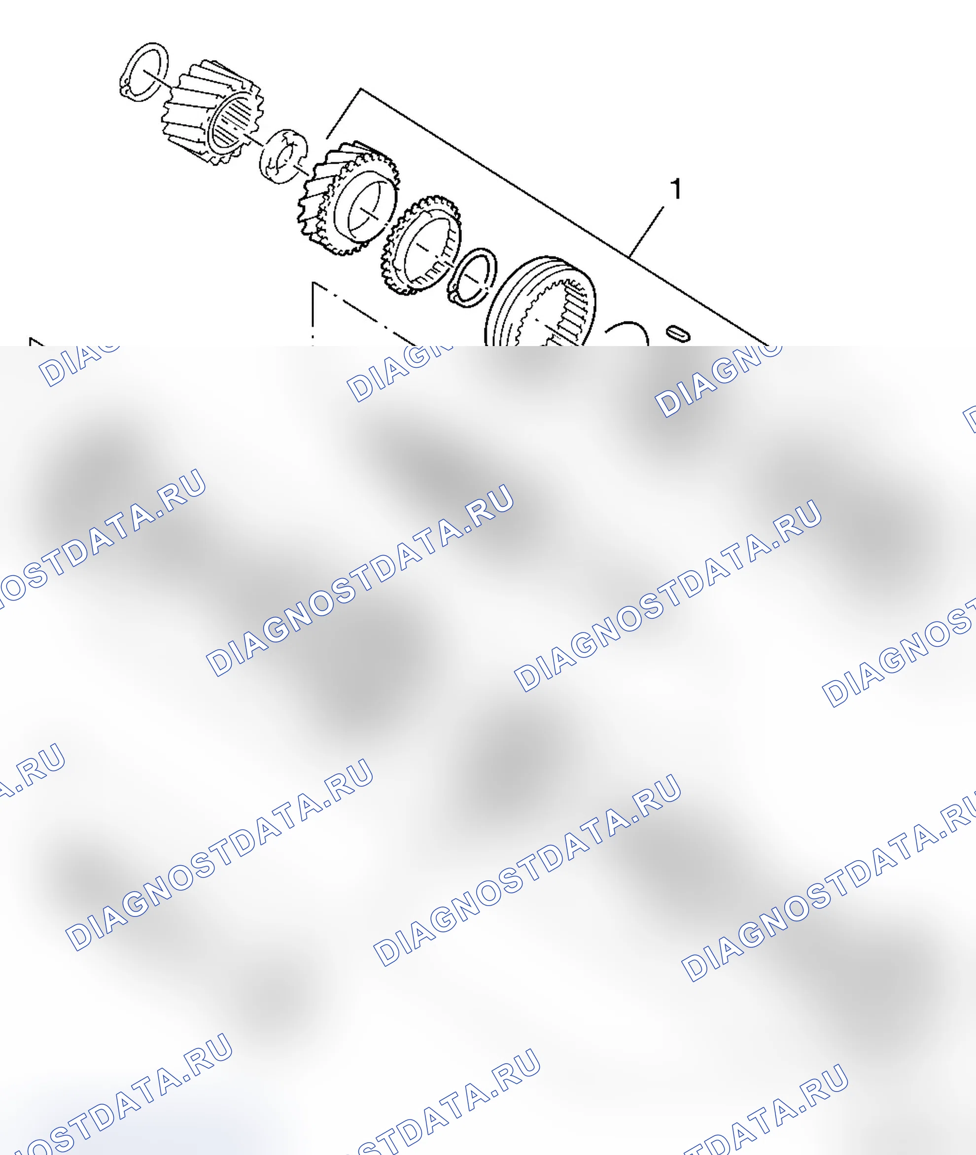 Обзор корпуса синхронизатора в сборе (F13+ / F13 MTA). Opel Astra G