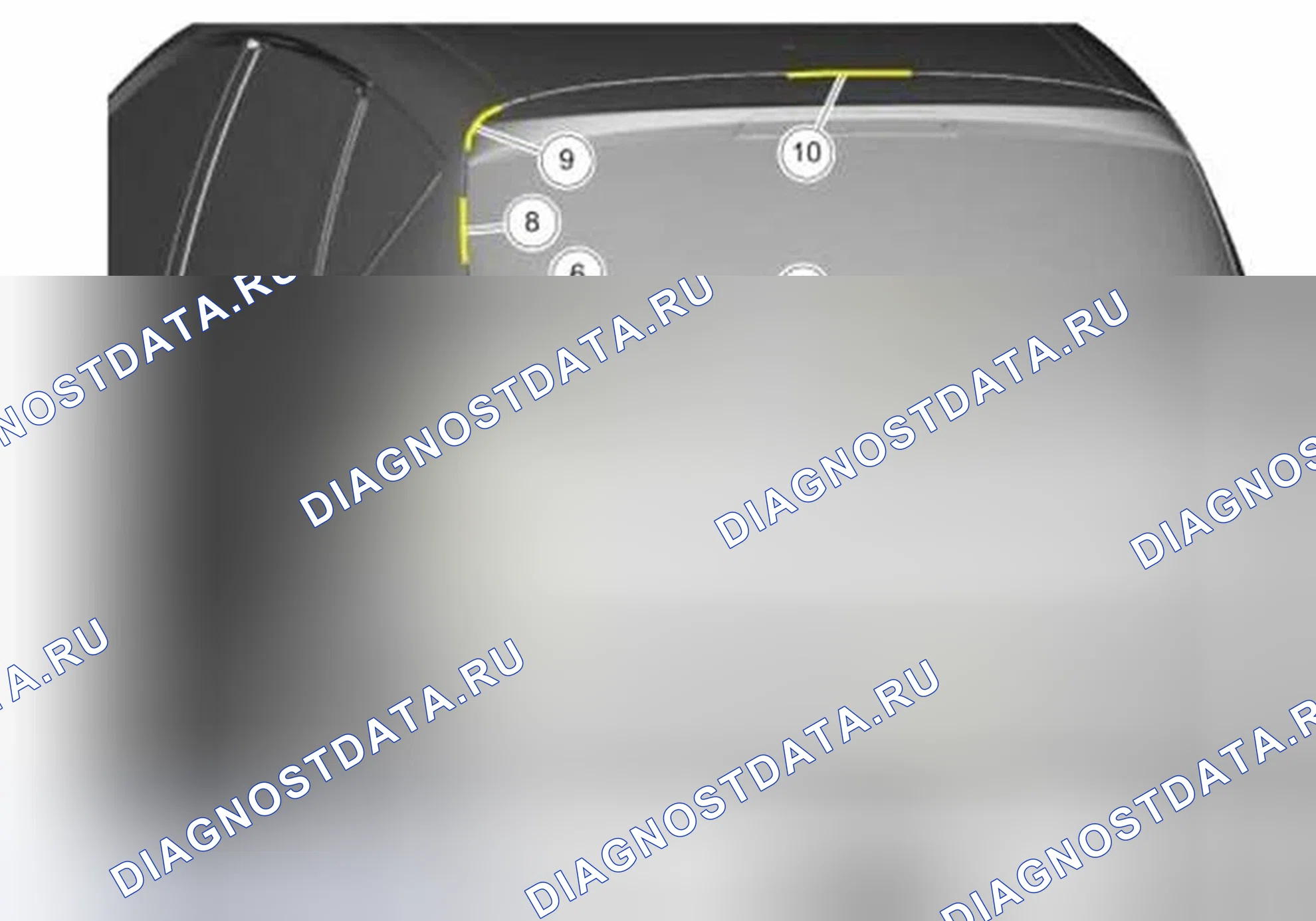 Рис. 56: Границы кузова - задние панели. Ford C-MAX II