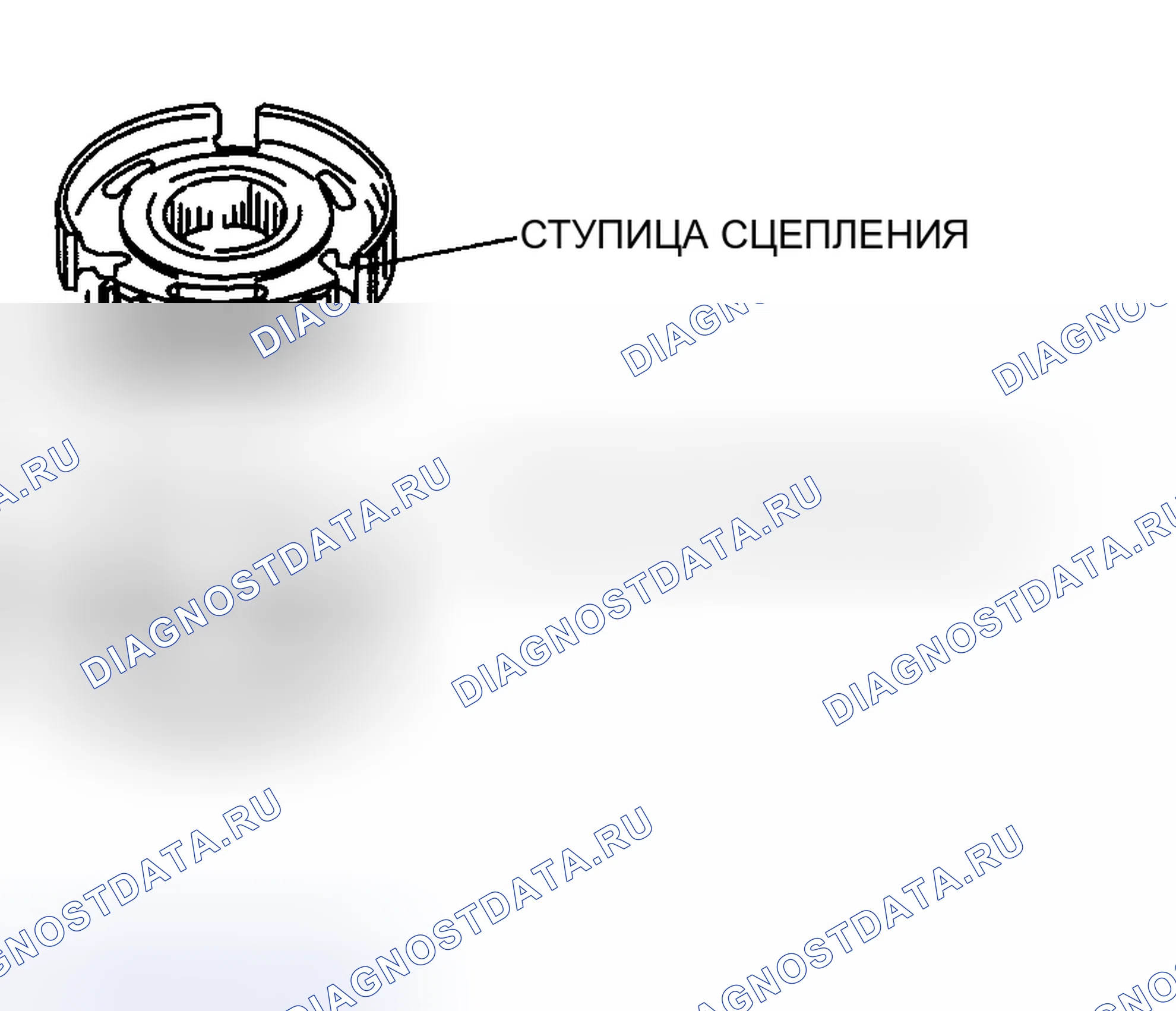 Рис. 198: 5-е кольцо синхронизатора и 5 / 6-й компонент ступицы сцепления Примечание. Honda CR-V IV