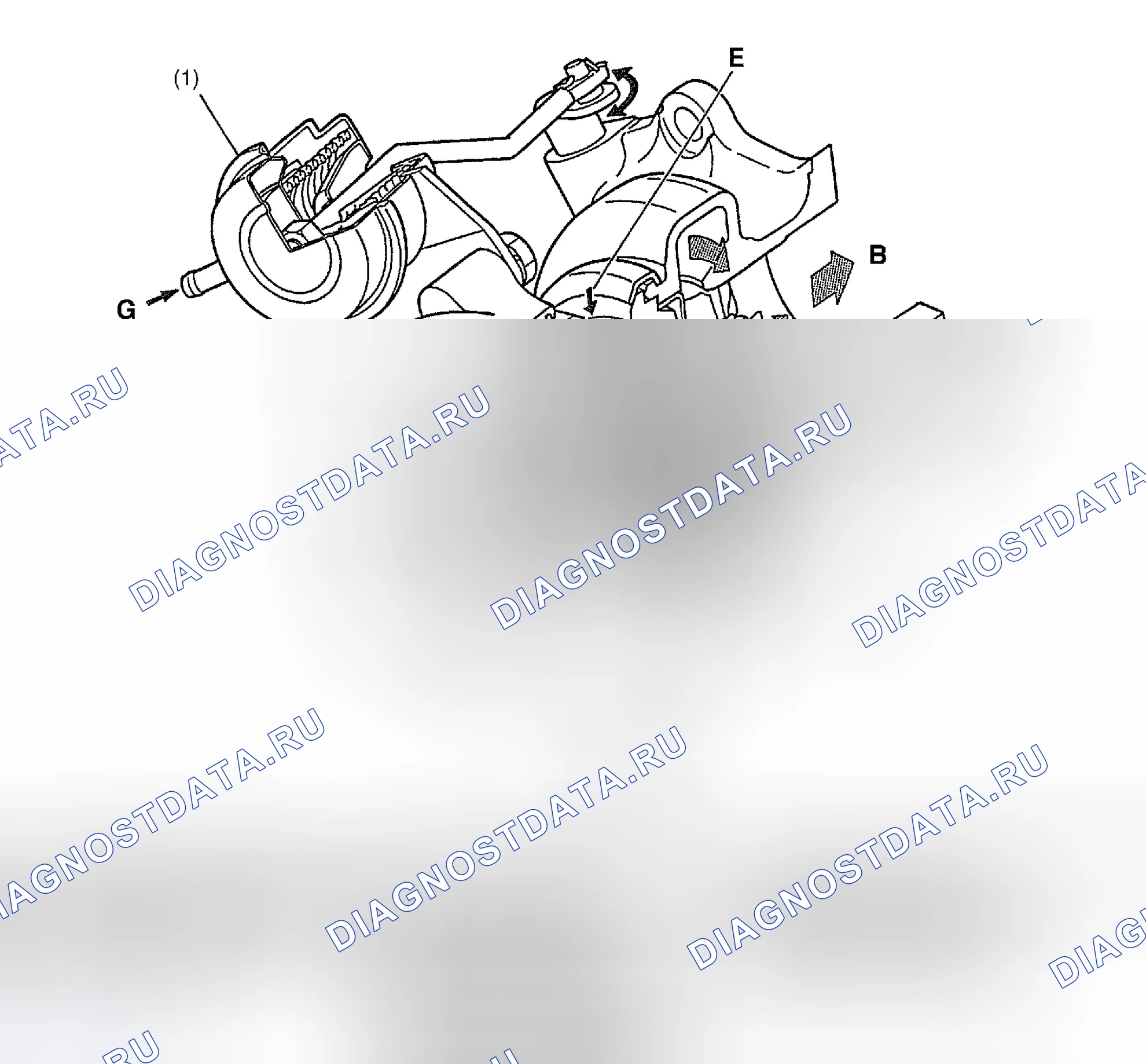 Рис. 8: Турбокомпрессор. Subaru Impreza GD/GC/GG рестайлинг