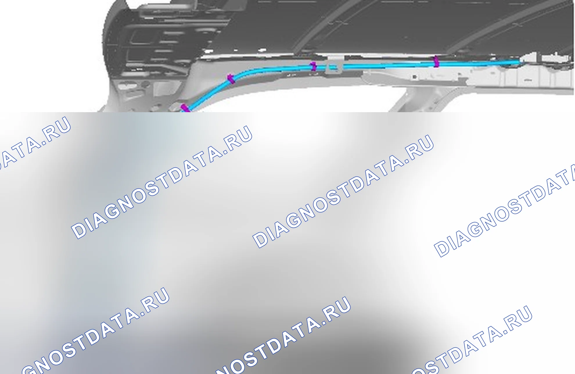 Как снять и установить задний сливной шланг люка крыши. Ford Mondeo IV рестайлинг