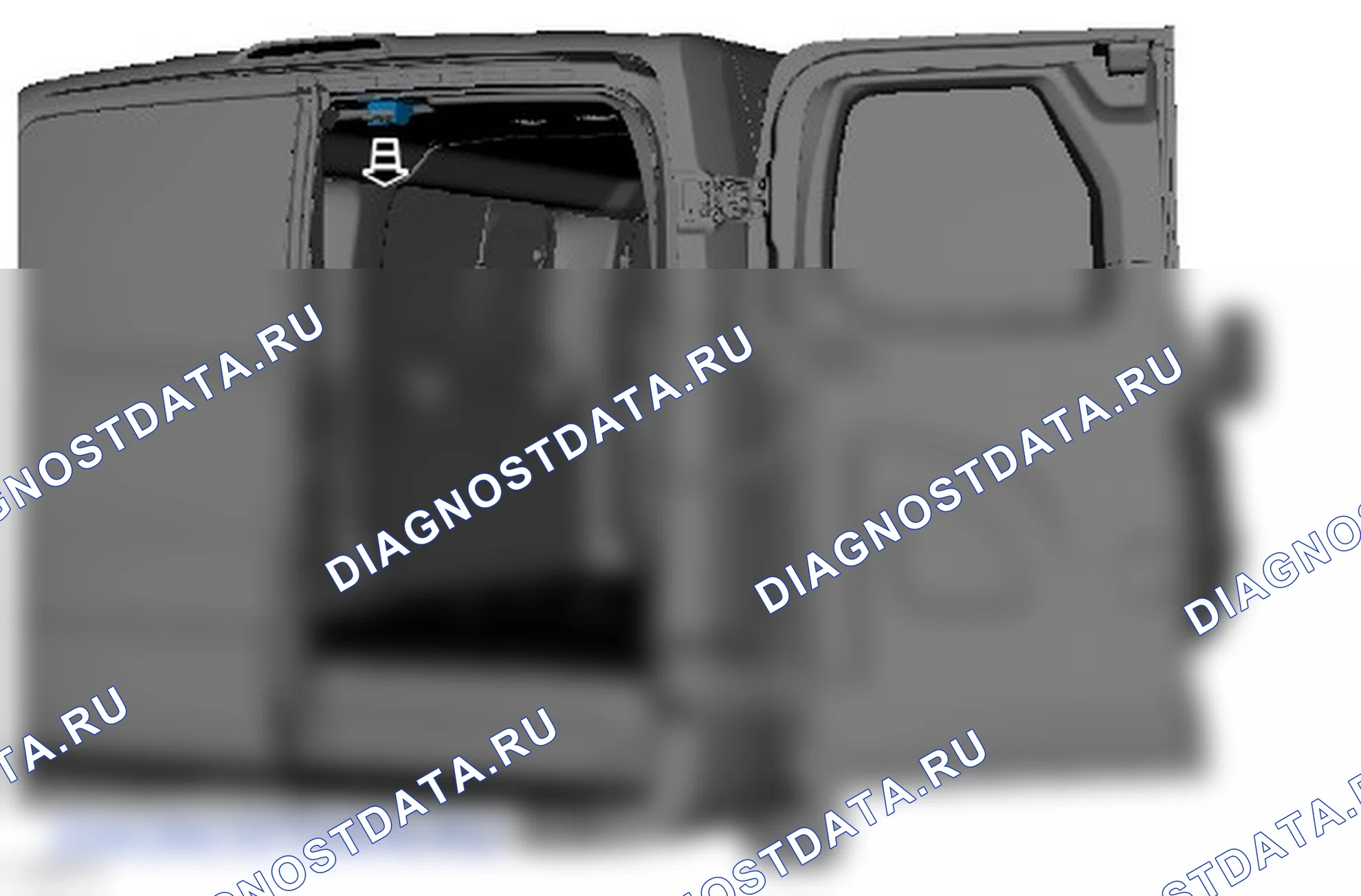 Как выверить положение задней двери. Ford Transit VIII