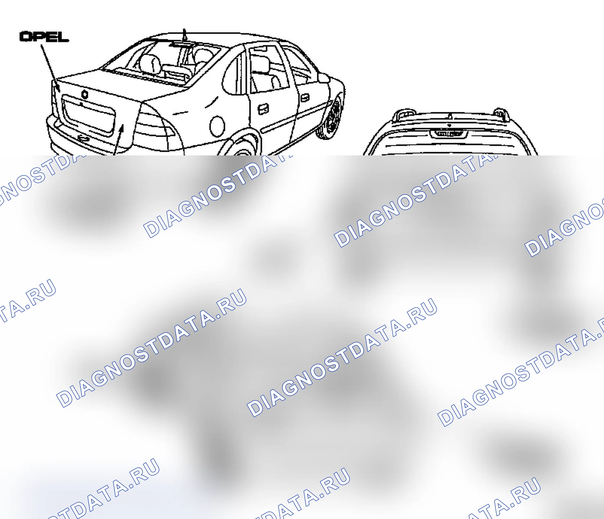 Надписи. Opel Vectra B