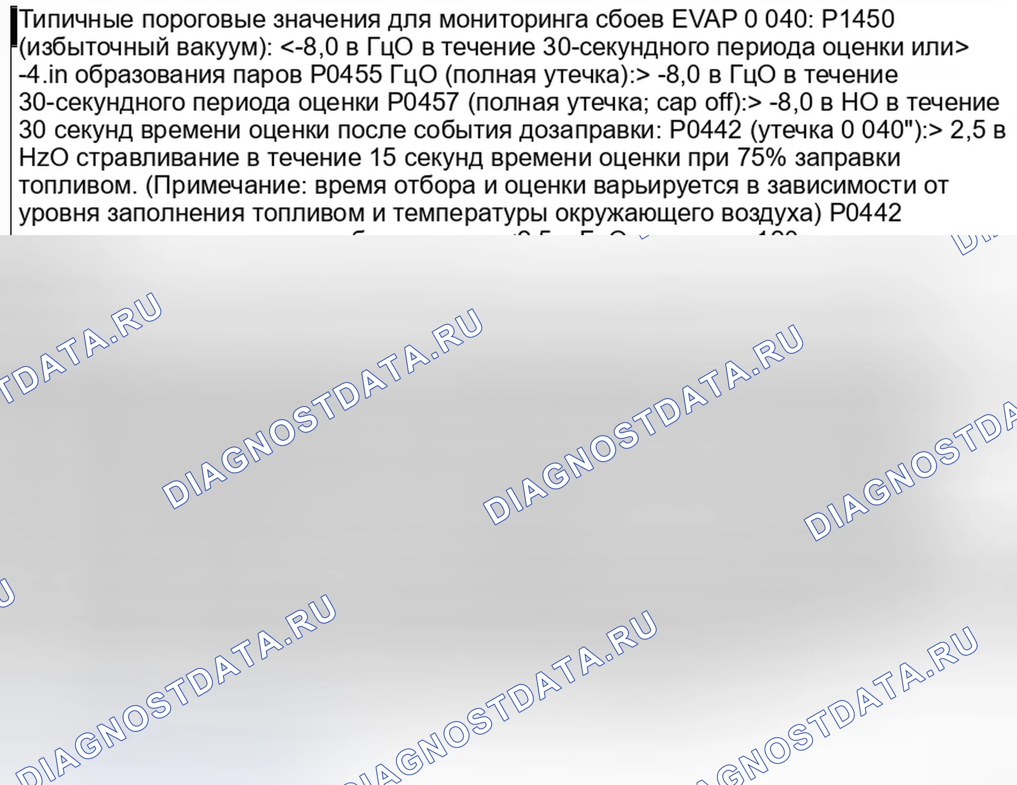 Рис. 4: EVAP контроль. Ford Taurus VI
