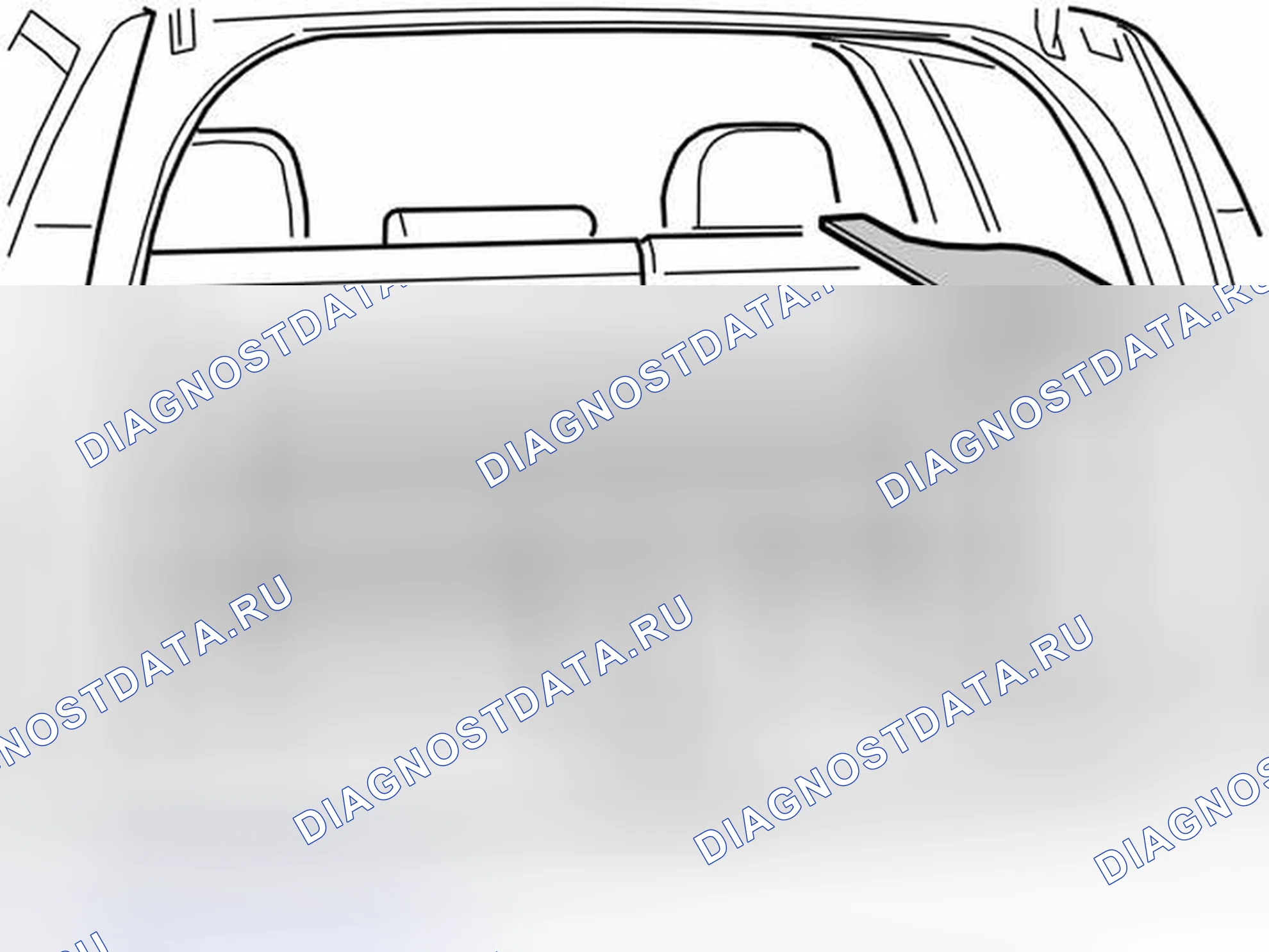 Рис. 837: Снятие датчика наклона (5-дверный). Volvo C70 I