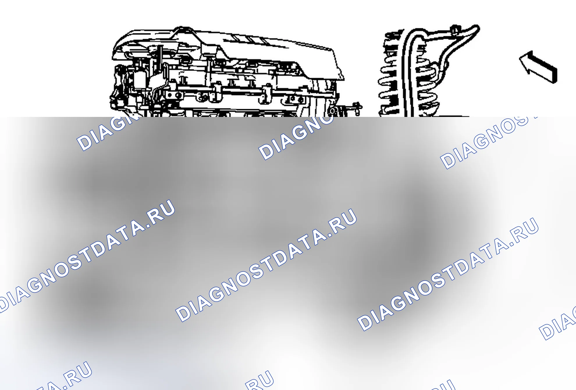 Рис. 38: Замена нагревателя охлаждающей жидкости (LUK). Chevrolet Malibu VIII рестайлинг
