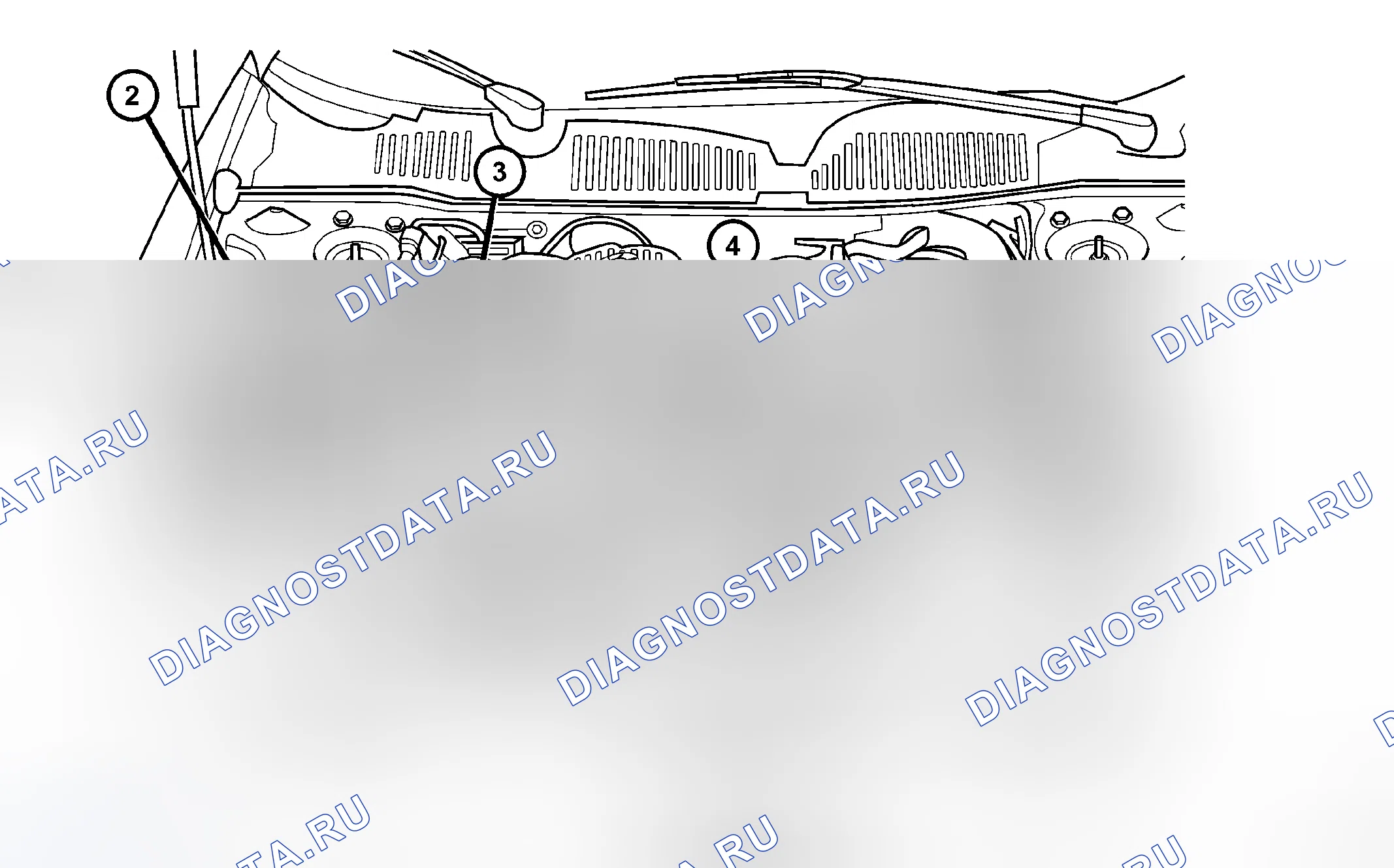 Рис. 524: ПРОВЕРКА УРОВНЯ МОТОРНОГО МАСЛА. Dodge Avenger II