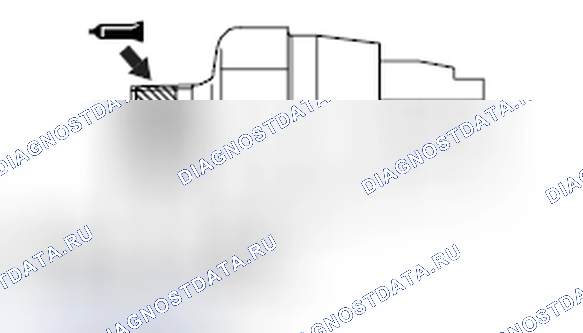 Рис. 164: > > H < < МОНТАЖ СИГНАЛИЗАТОРА ДАВЛЕНИЯ МАСЛА ДВИГАТЕЛЯ. Honda e:NP1 I