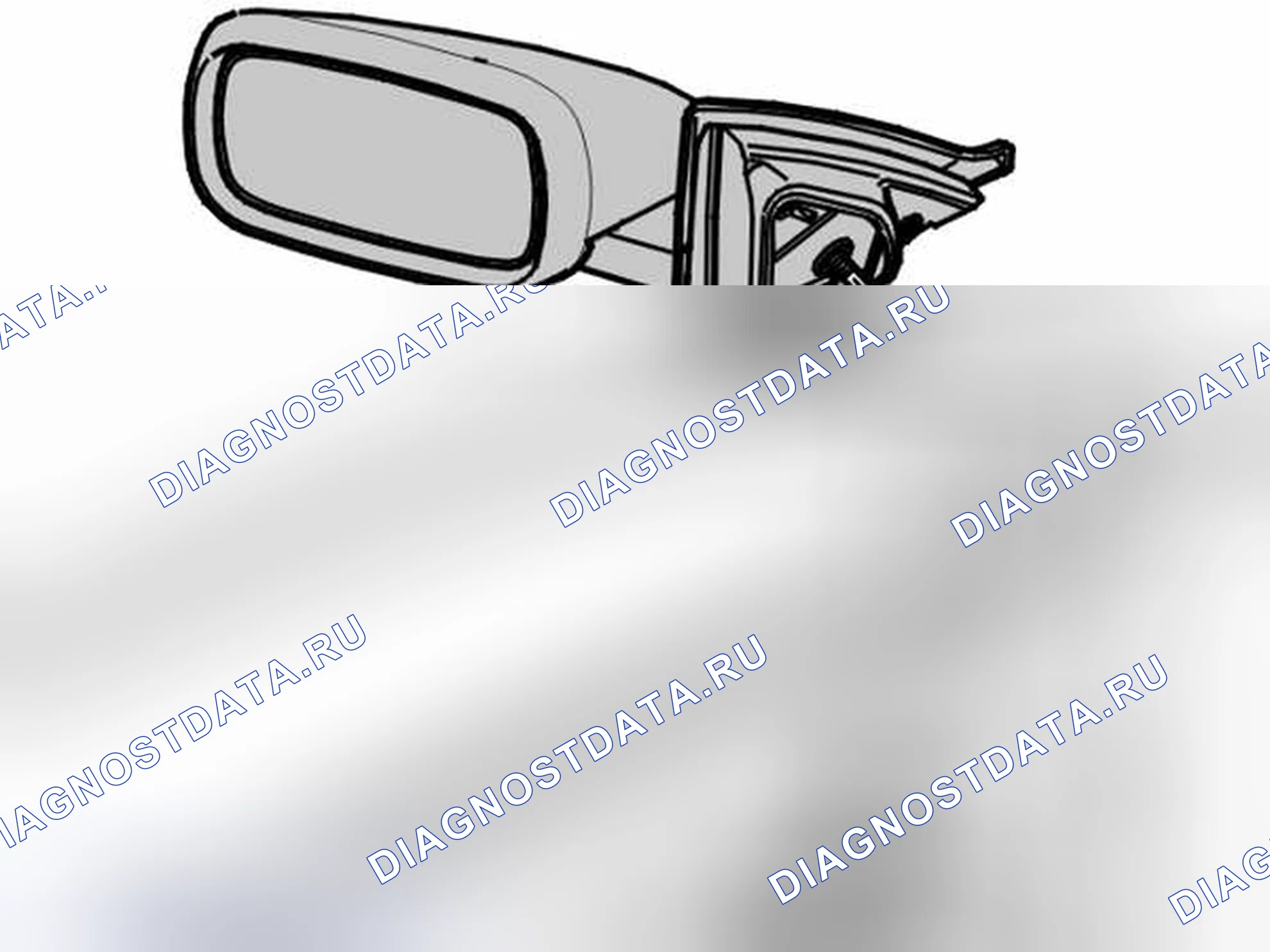Рис. 101: СНЯТИЕ ДВЕРНОГО ЗЕРКАЛА. Volvo S40 II