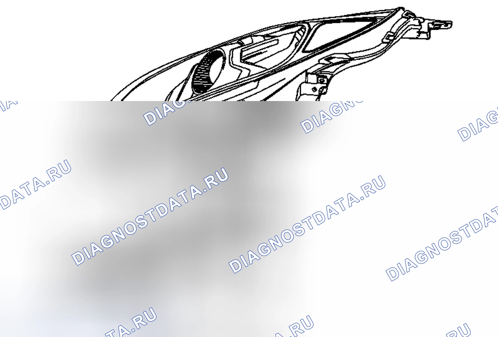 Рис. 21: Замена кронштейна фары. Chevrolet Sonic I