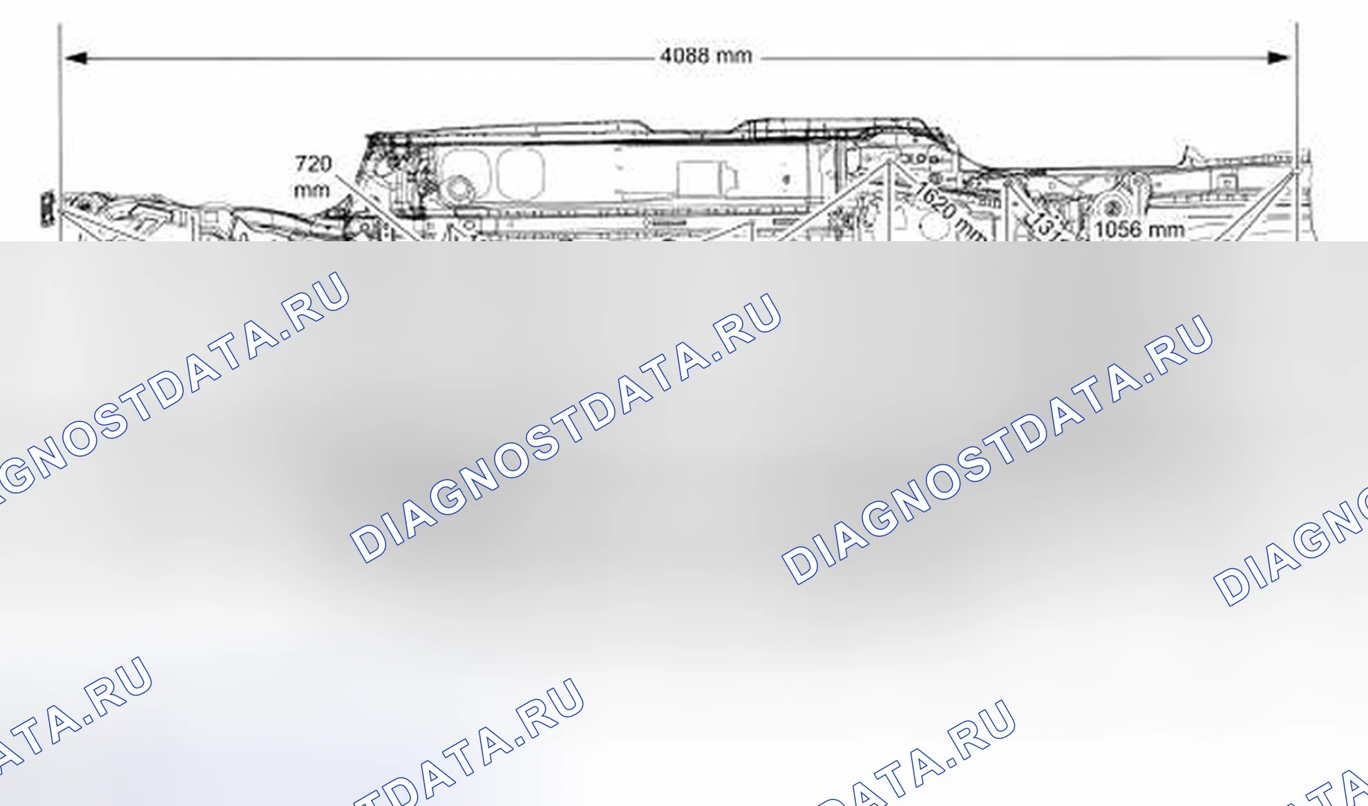 Рис. 49: Размеры нижней части тела. Hyundai Lafesta I