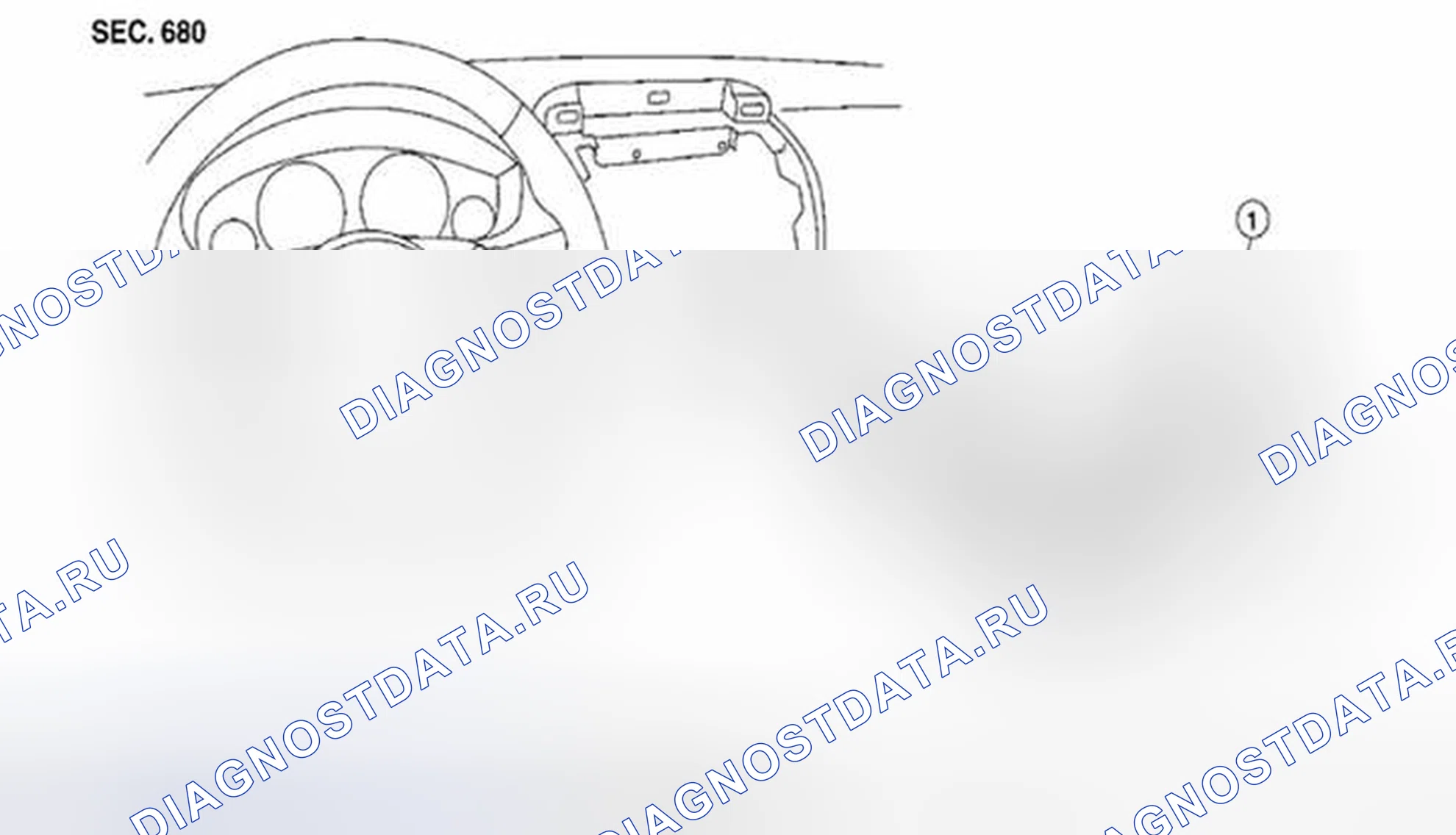 Рис. 42: КРЫШКА КЛАСТЕРА D - НАЖИМНОГО ТИПА. Suzuki Equator I