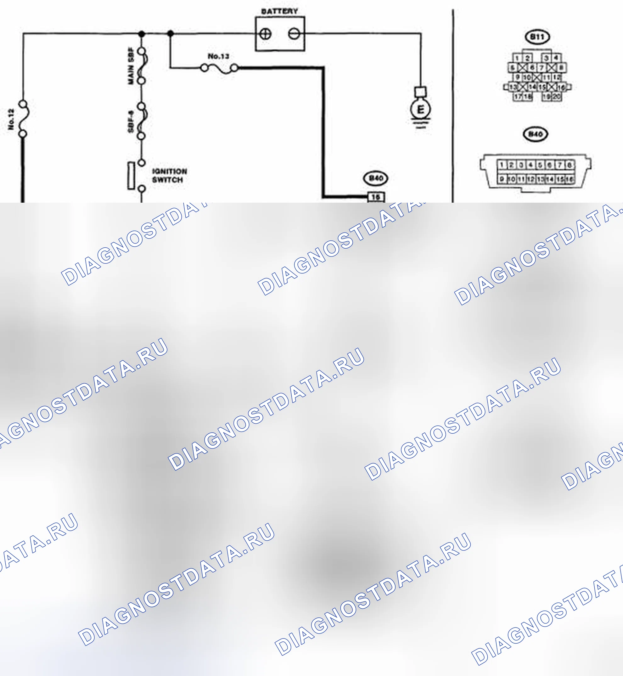 Рис. 118: электросхема. Subaru Legacy BL/BP рестайлинг