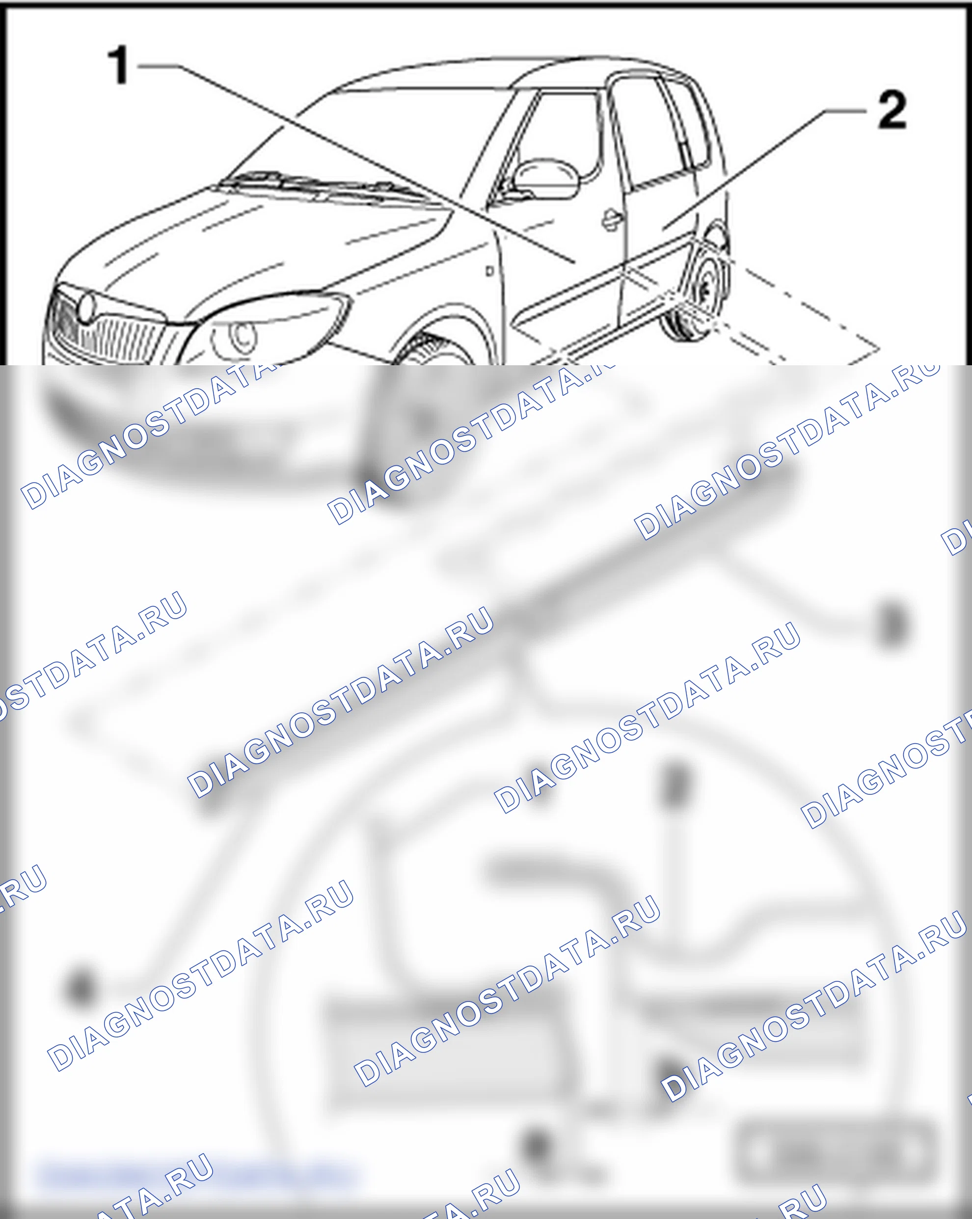 Защитные накладки. Skoda Roomster I