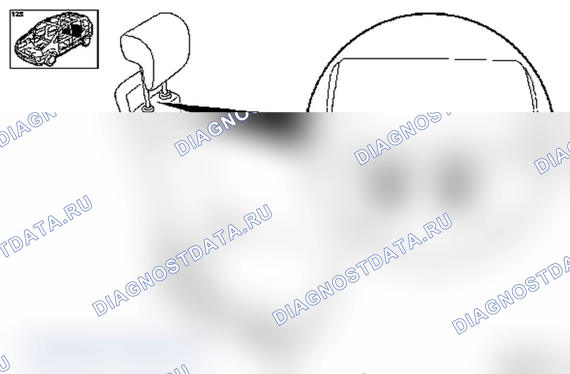 Снять и установить подголовник заднего сиденья посередине. Opel Meriva A рестайлинг