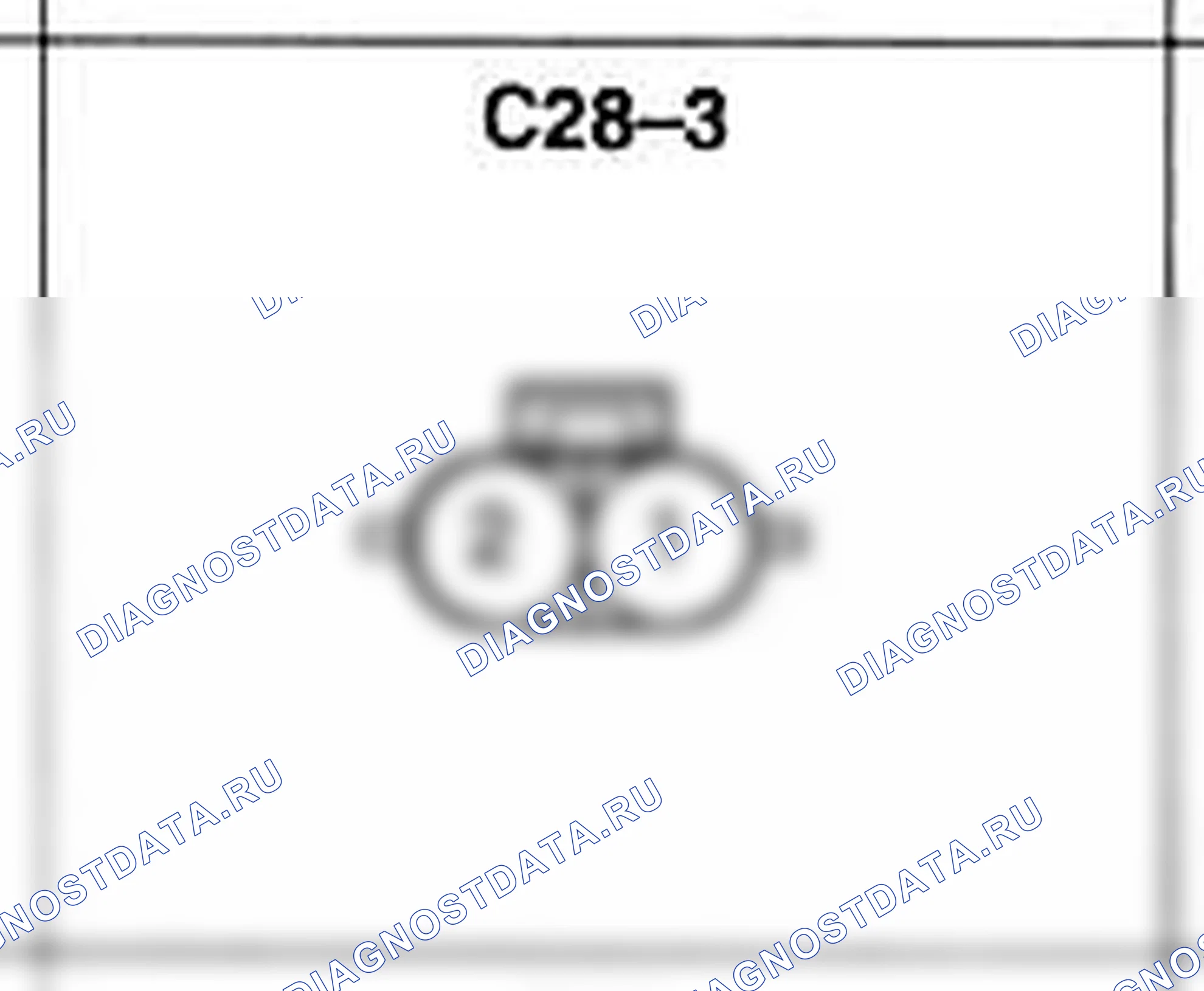 Распиновка разъёма C28-3 — жгута управления. Hyundai Accent LC