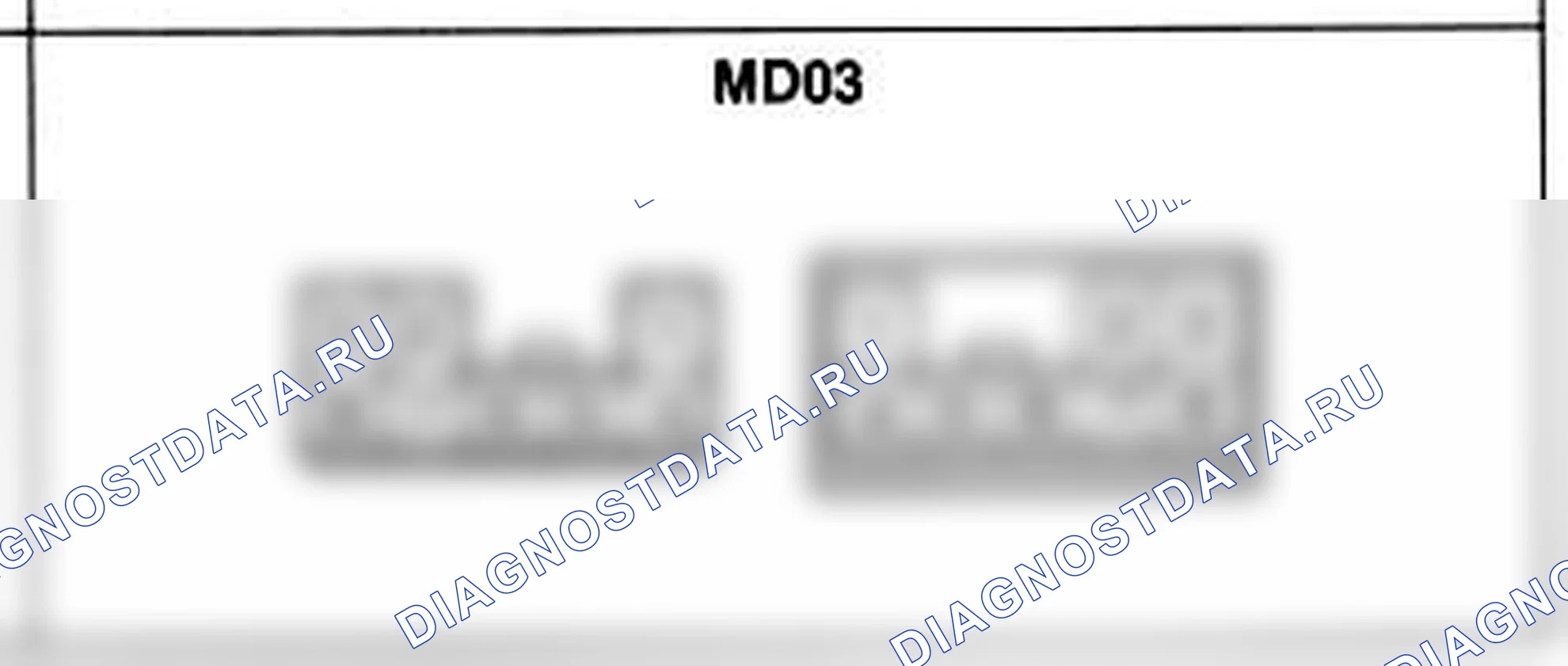 Распиновка разъёма MD03 — основного жгута. Hyundai Atos MX