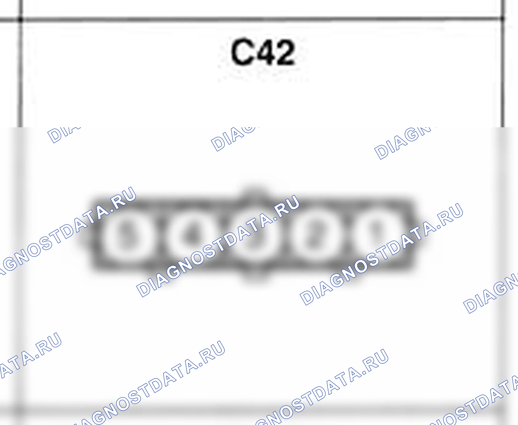 Распиновка разъёма C42 — жгута управления. Hyundai H-1 A1