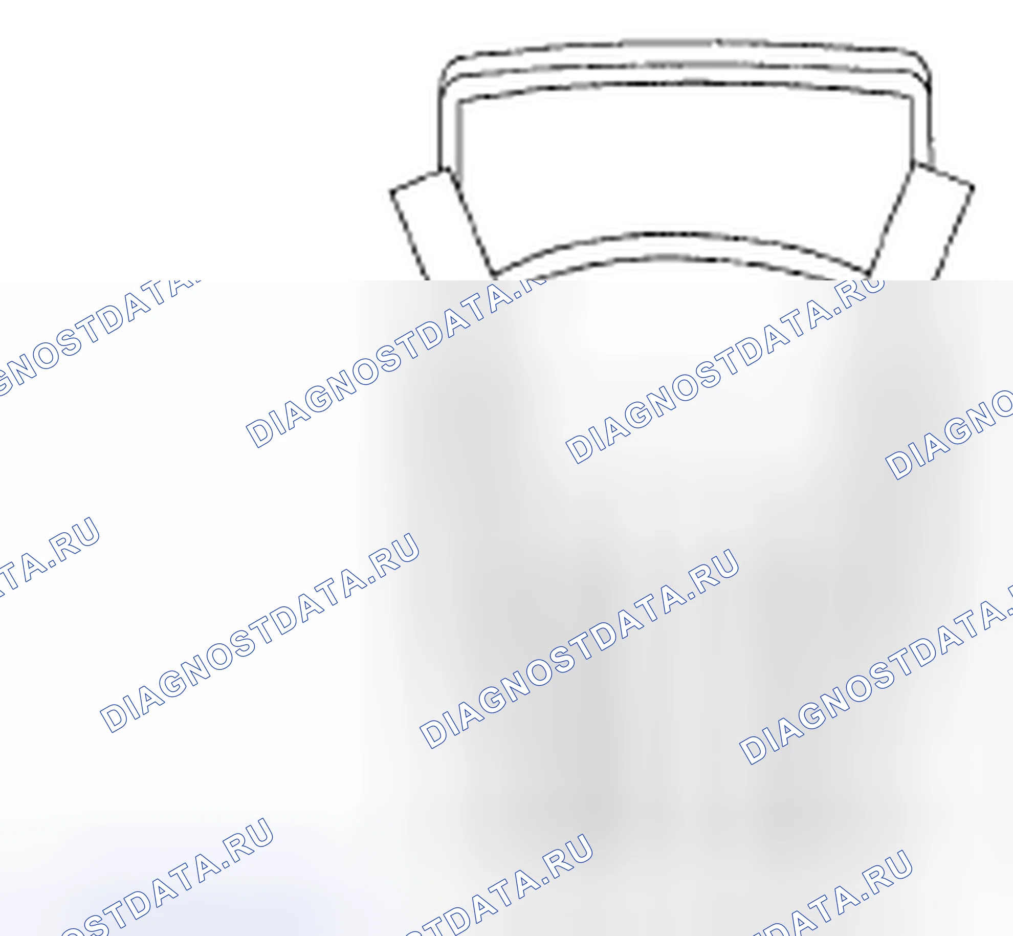 Рис. 6: Отрицательный мыск (расхождение колёс). Mazda Tribute II