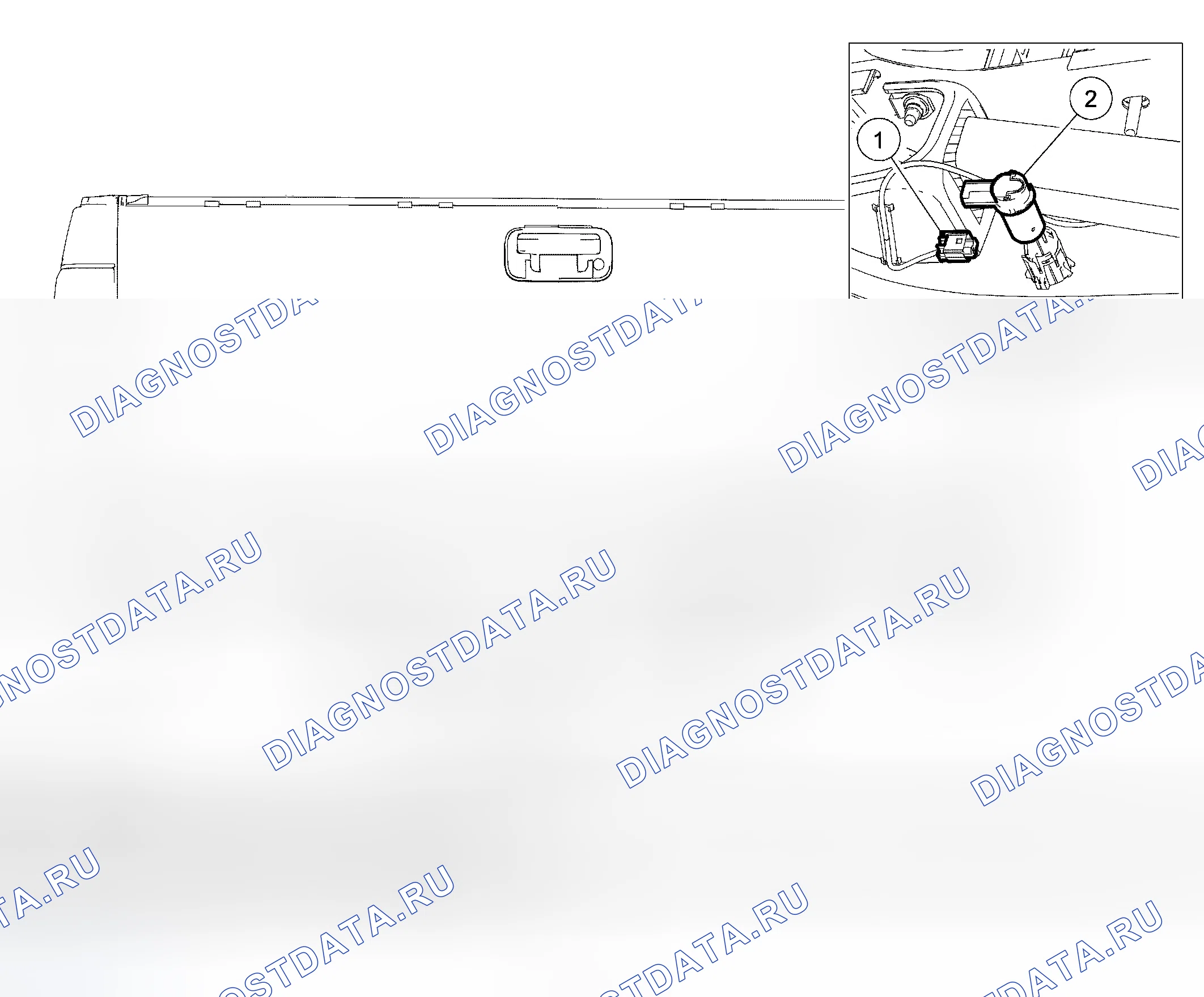 Рис. 29: Датчик помощи при парковке. Ford Pickup F350 Super Duty 