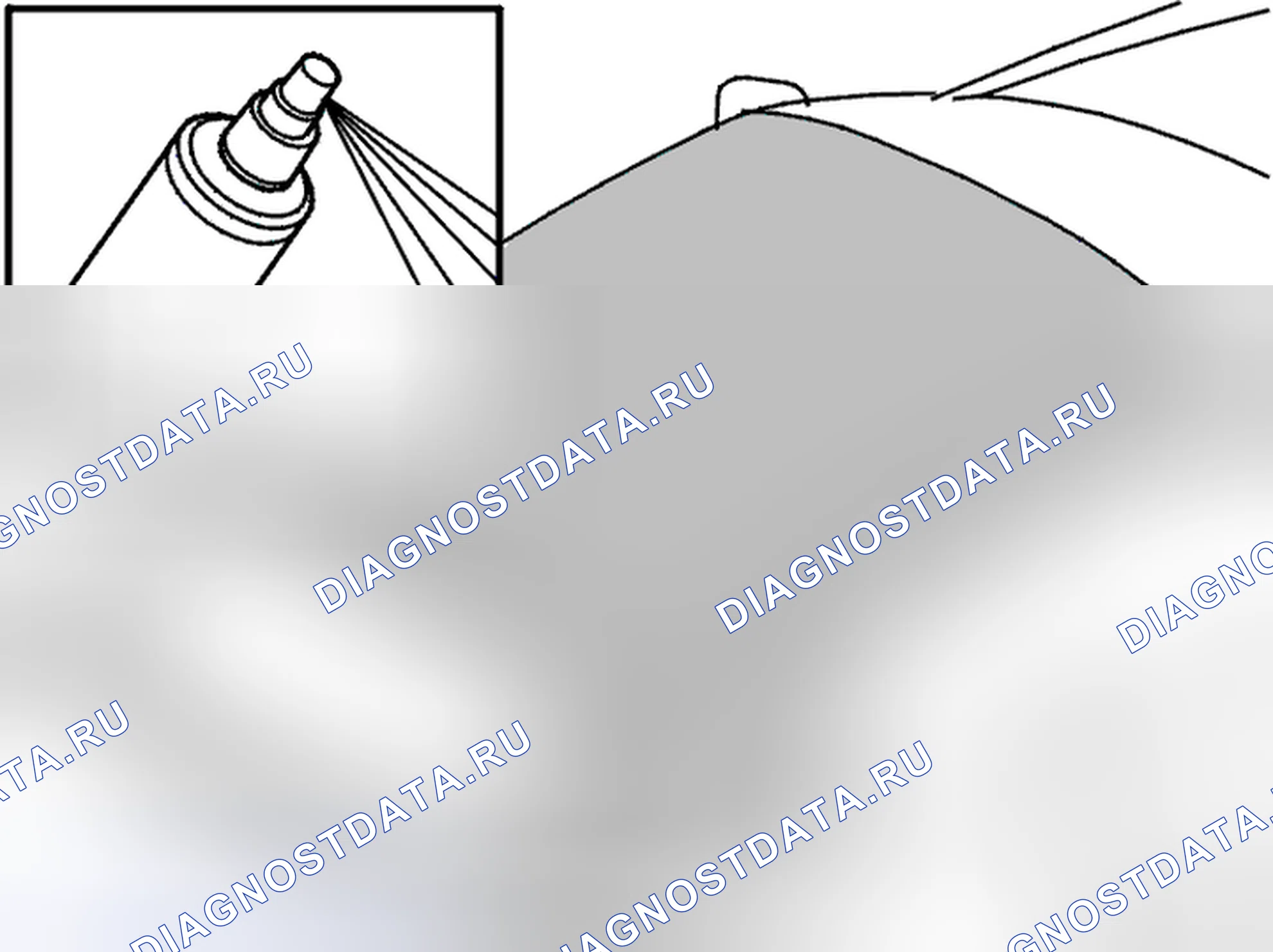 Рис. 252: Очистка складной верх. Volvo C70 I