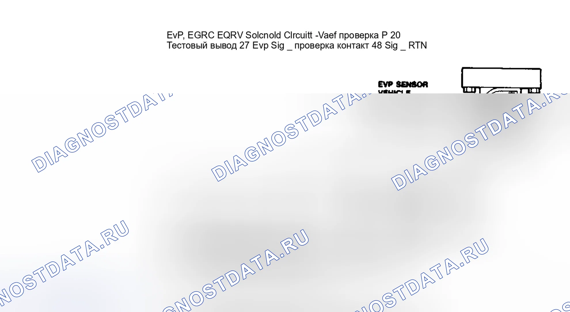 Рис. 9: Цепи электромагнитов EVP, EGRC и EGRV. Ford Taurus I