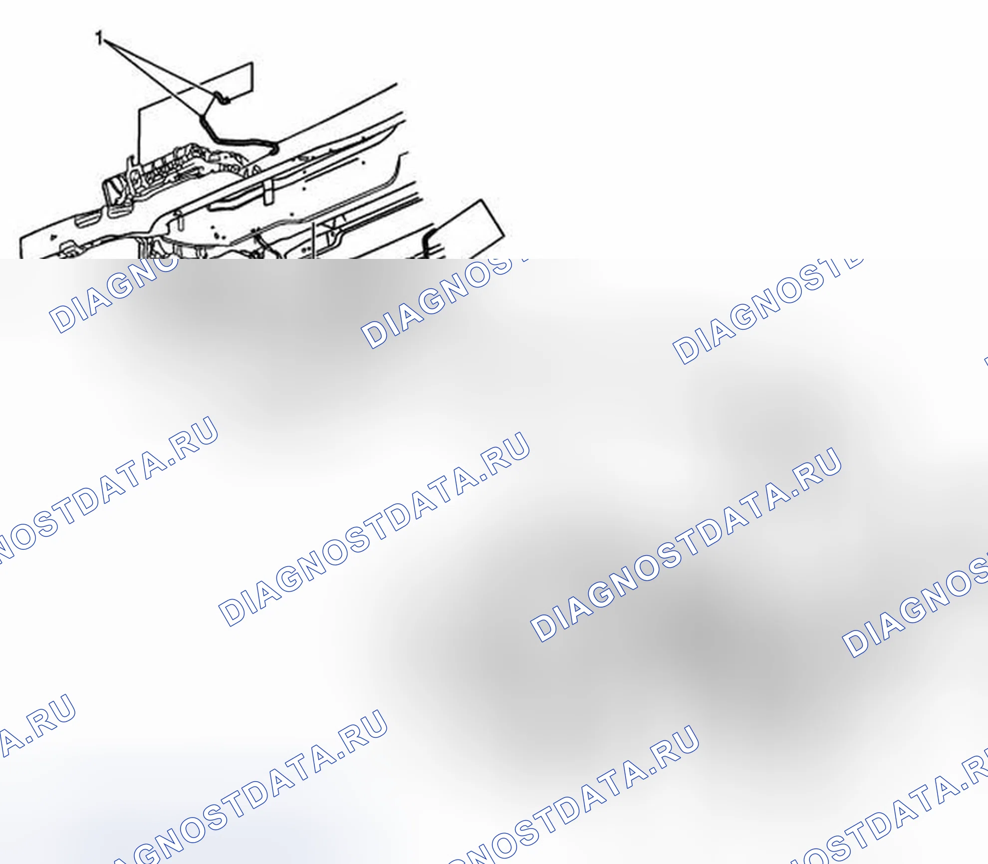Рис. 1: Вакуумная система управления потоком выхлопной трубы. Chevrolet Corvette C6