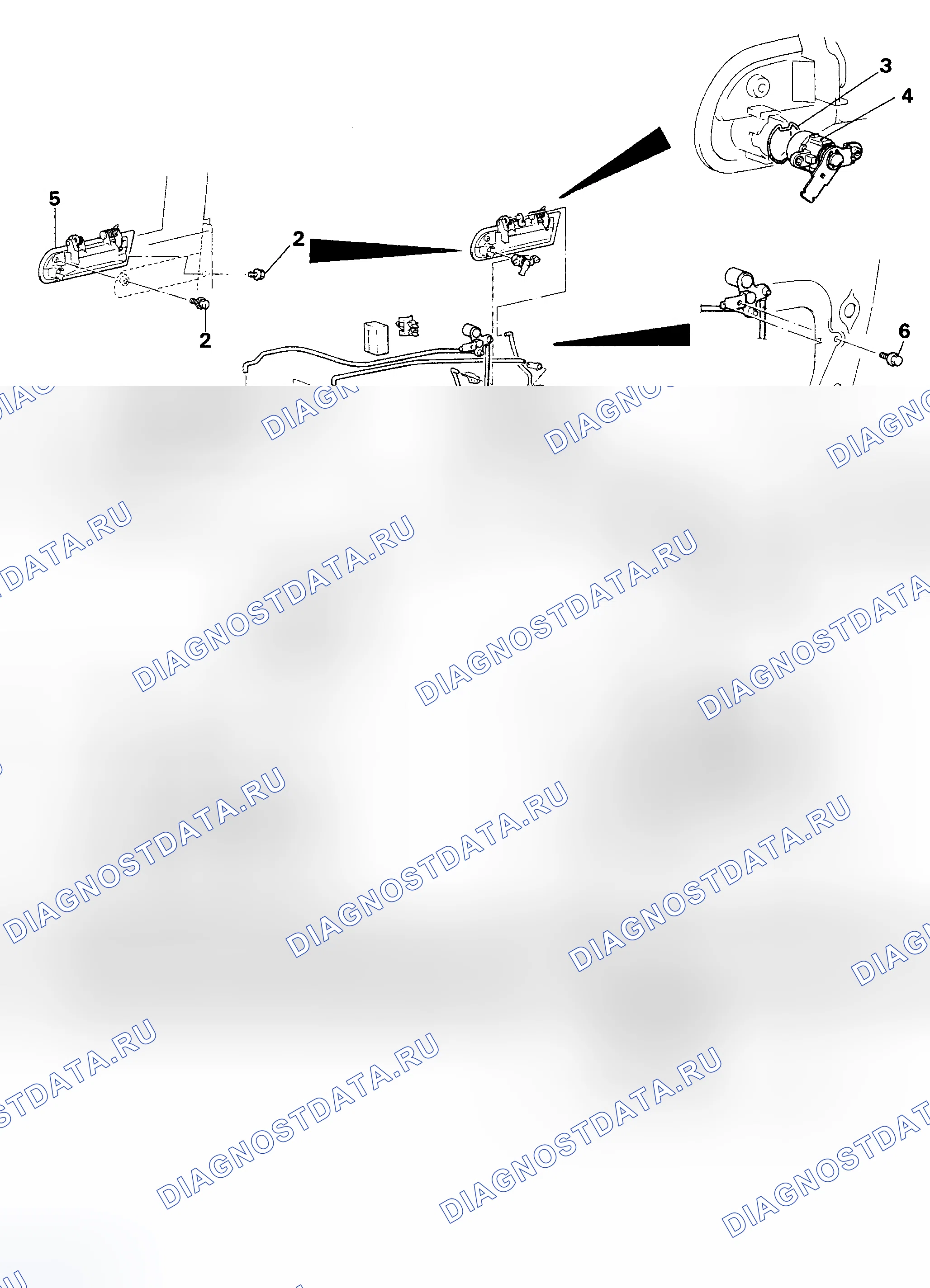Рис. 2: Демонтаж и монтаж. Mazda MPV III