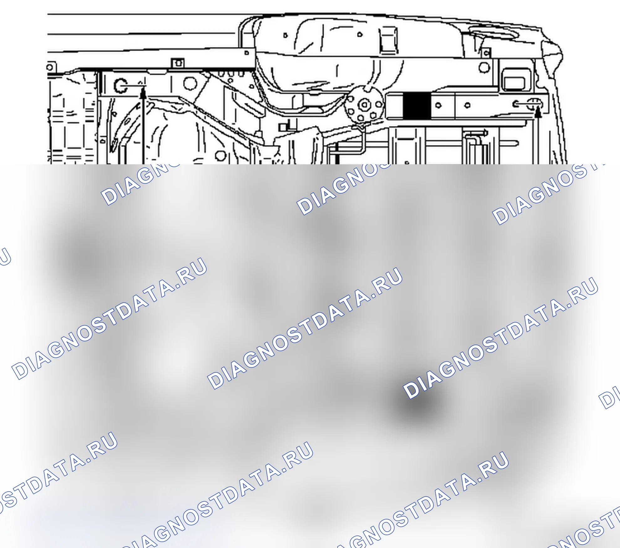 Вид снизу - модели F 25, F 06. Opel Combo C