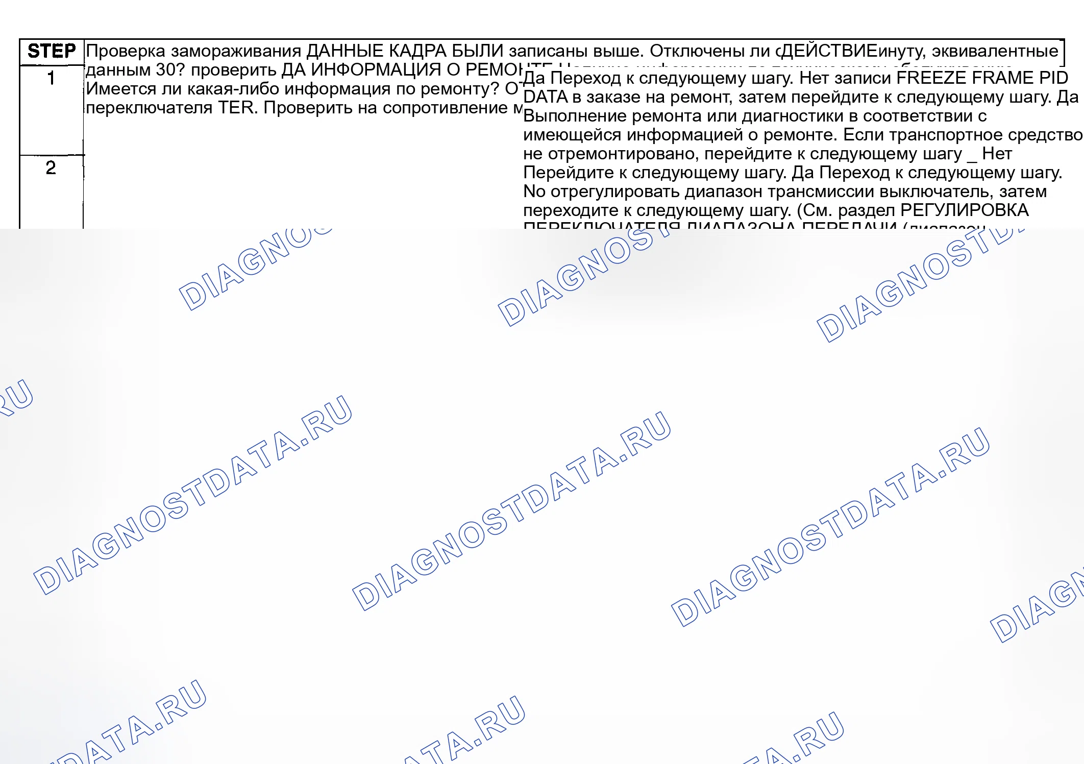 Рис. 397: ПРОЦЕДУРА ДИАГНОСТИКИ. Mazda 6 GG