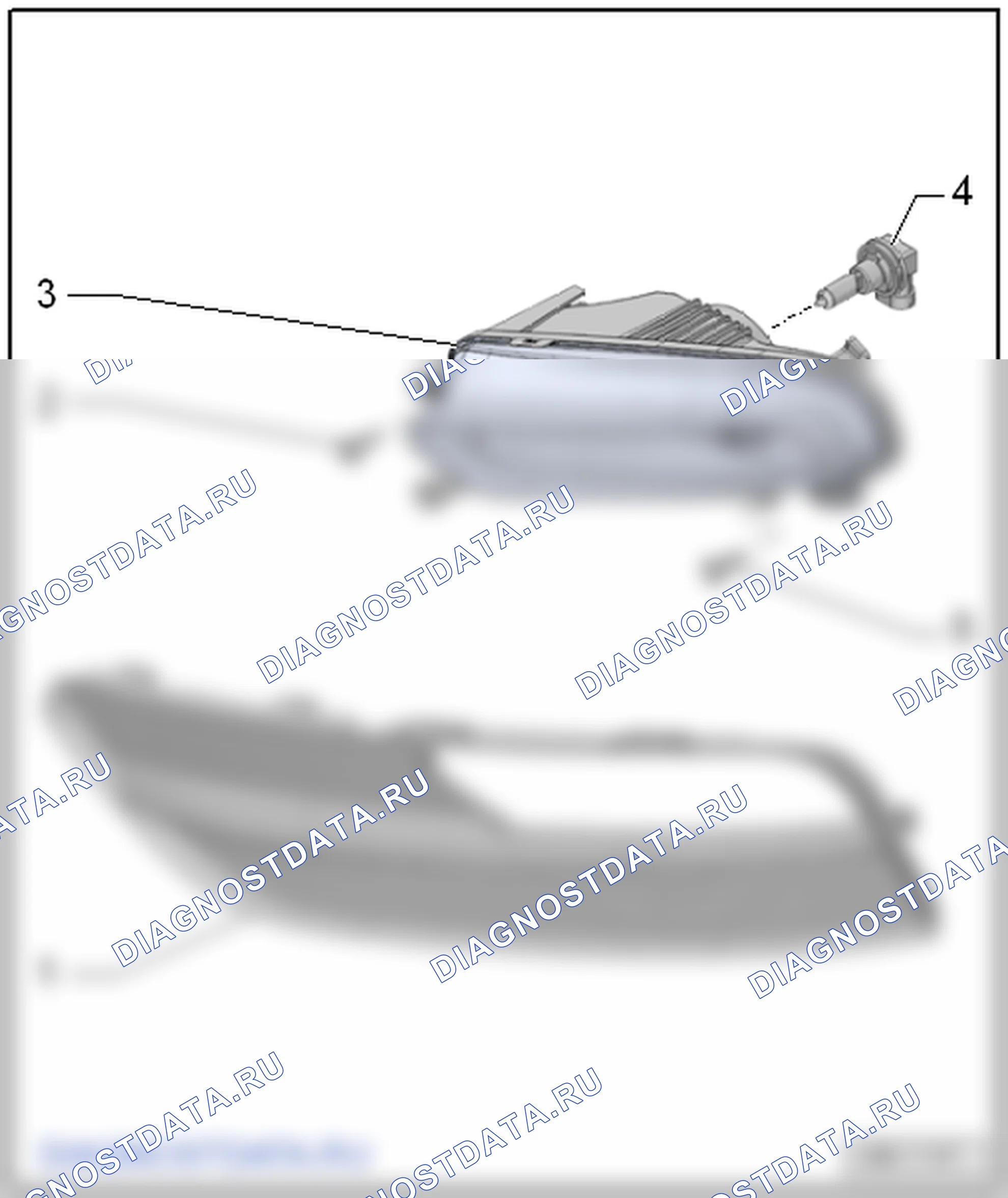 противотуманных фар. Audi A3 8V