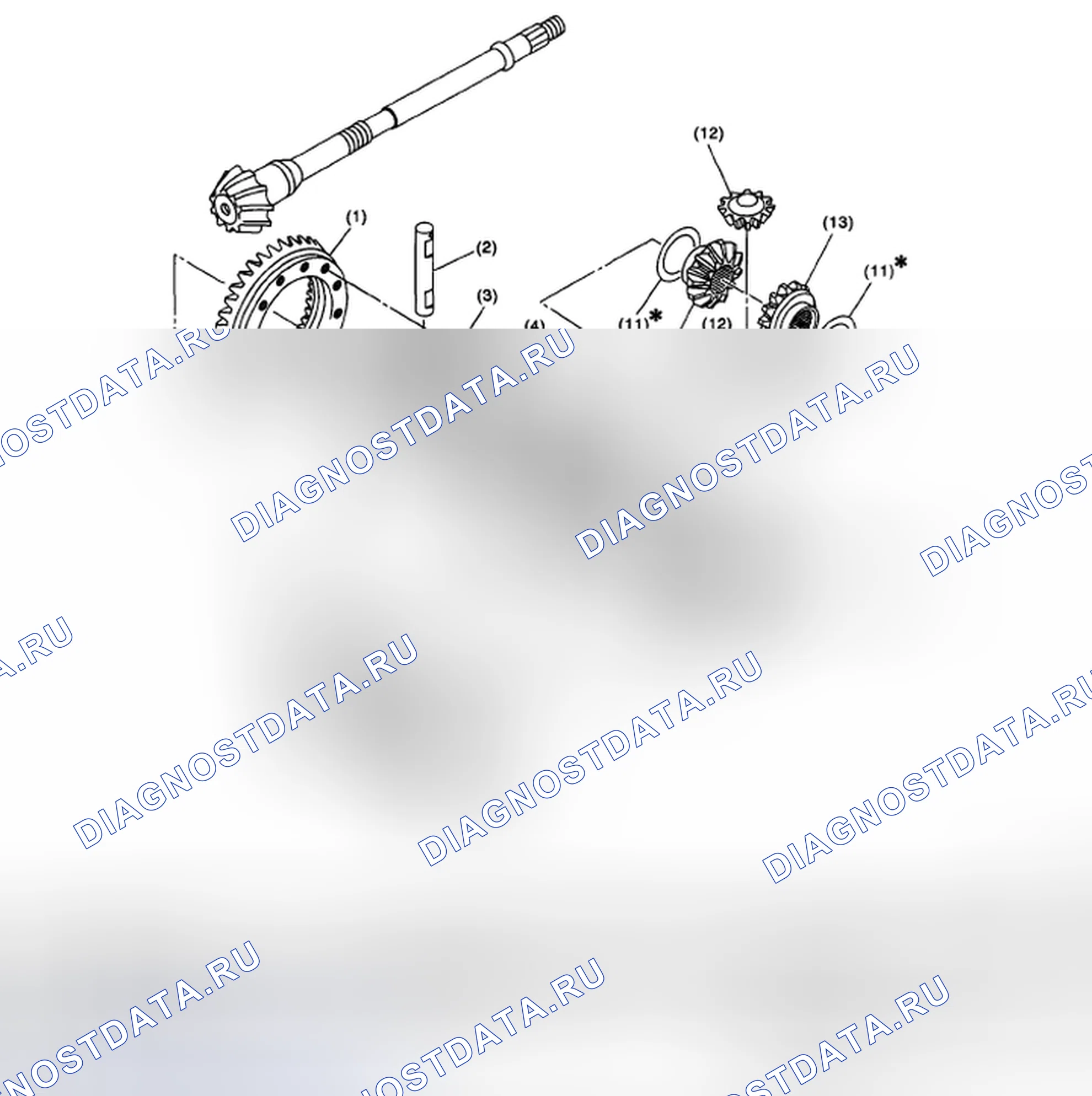 Рис. 420: ДИФФЕРЕНЦИАЛ. Subaru Outback BP рестайлинг
