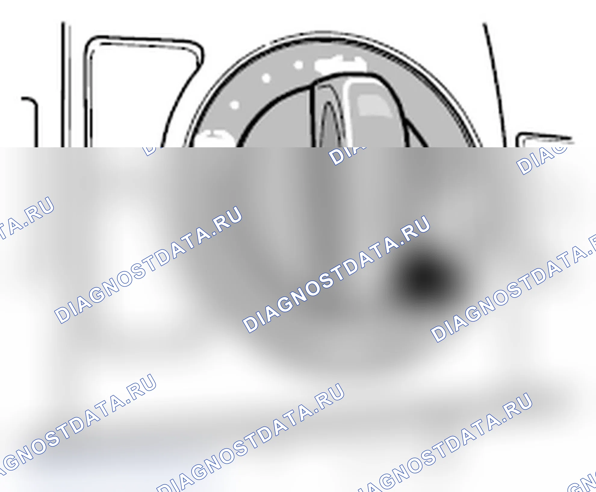 Рис. 14: Сигнал ручки аварийной кнопки постоянно присутствует. Porsche Cayenne Turbo I рестайлинг