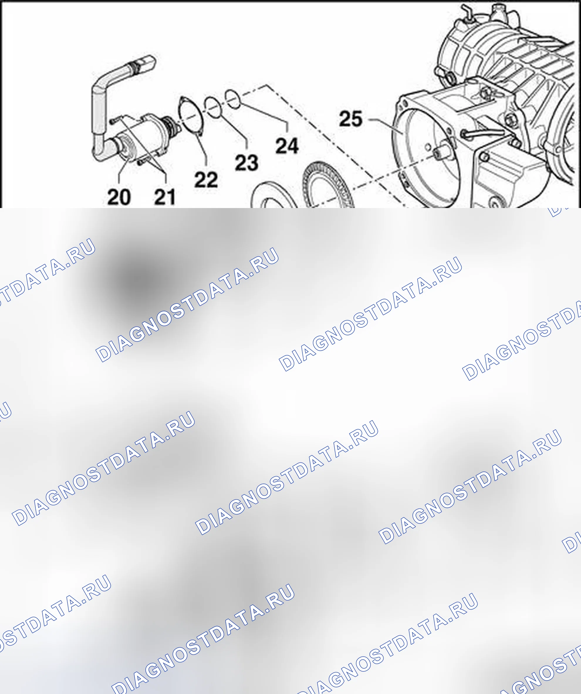 Рис. 819: Крышка сцепления и дисков сцепления Haldex, снятие и установка. Audi TT 8N
