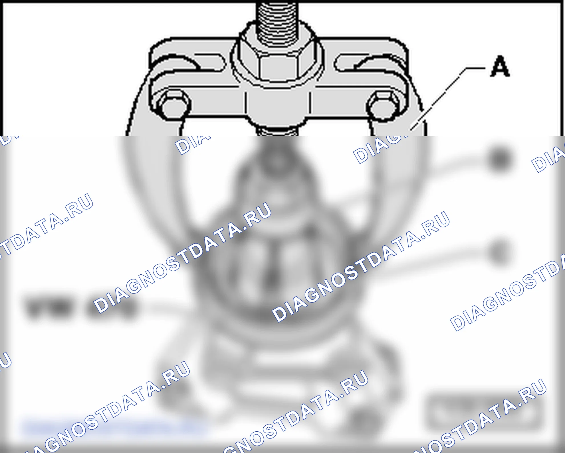 Запрессовка подшипника в корпус подшипника. SEAT Alhambra I
