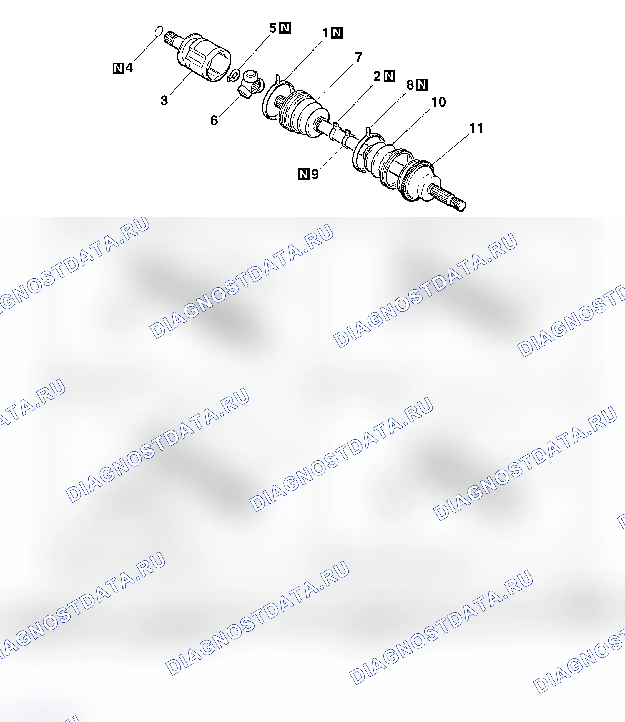 Рис. 51: РАЗБОРКА И СБОРКА. Mitsubishi Lancer Evolution IX