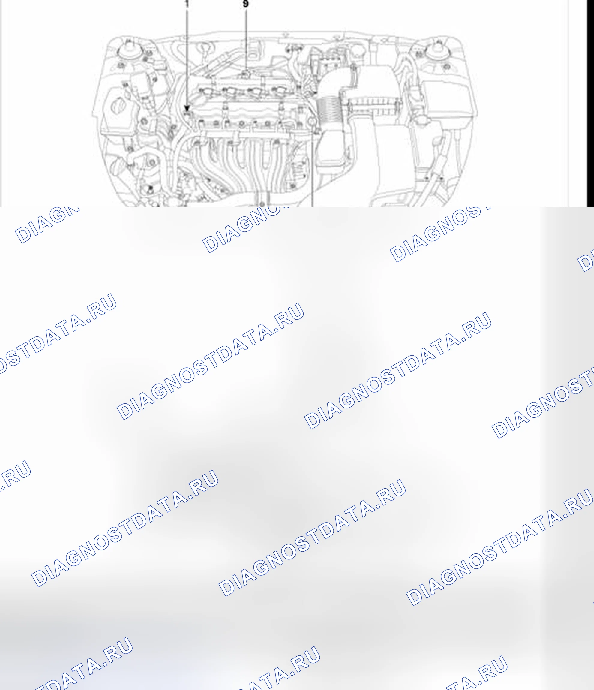 Рис. 105: Расположение компонентов. Kia Optima III
