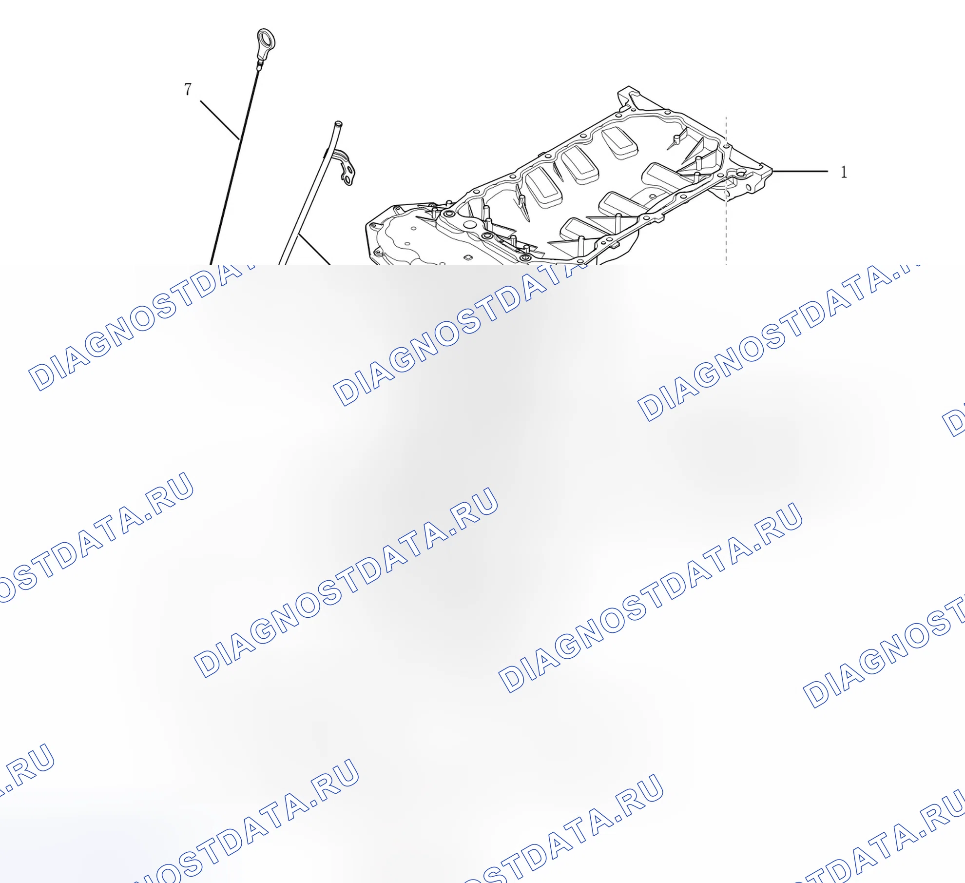 Схема расположения картера — Great Wall Wingle-7. Great-Wall Wingle 7 I