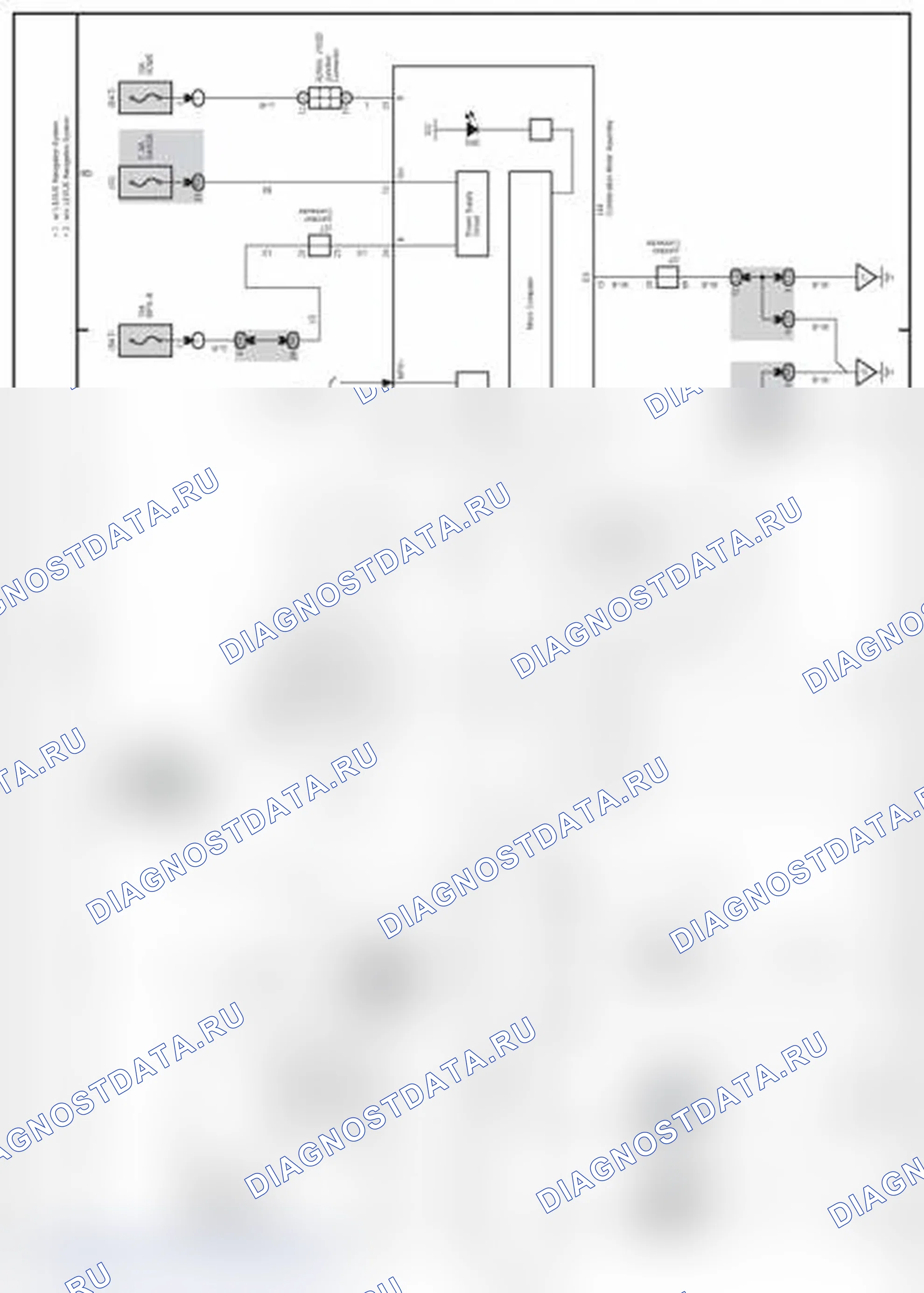 Рис. 635: Схема электропроводки SRS (2 из 2). Lexus IS F I