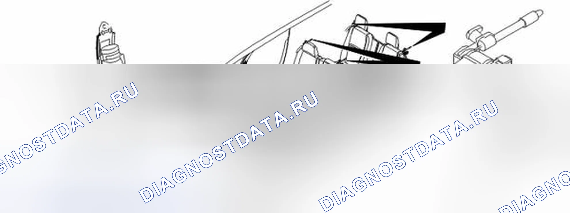 Рис. 386: Натяжители ремней безопасности. Volvo S60 I