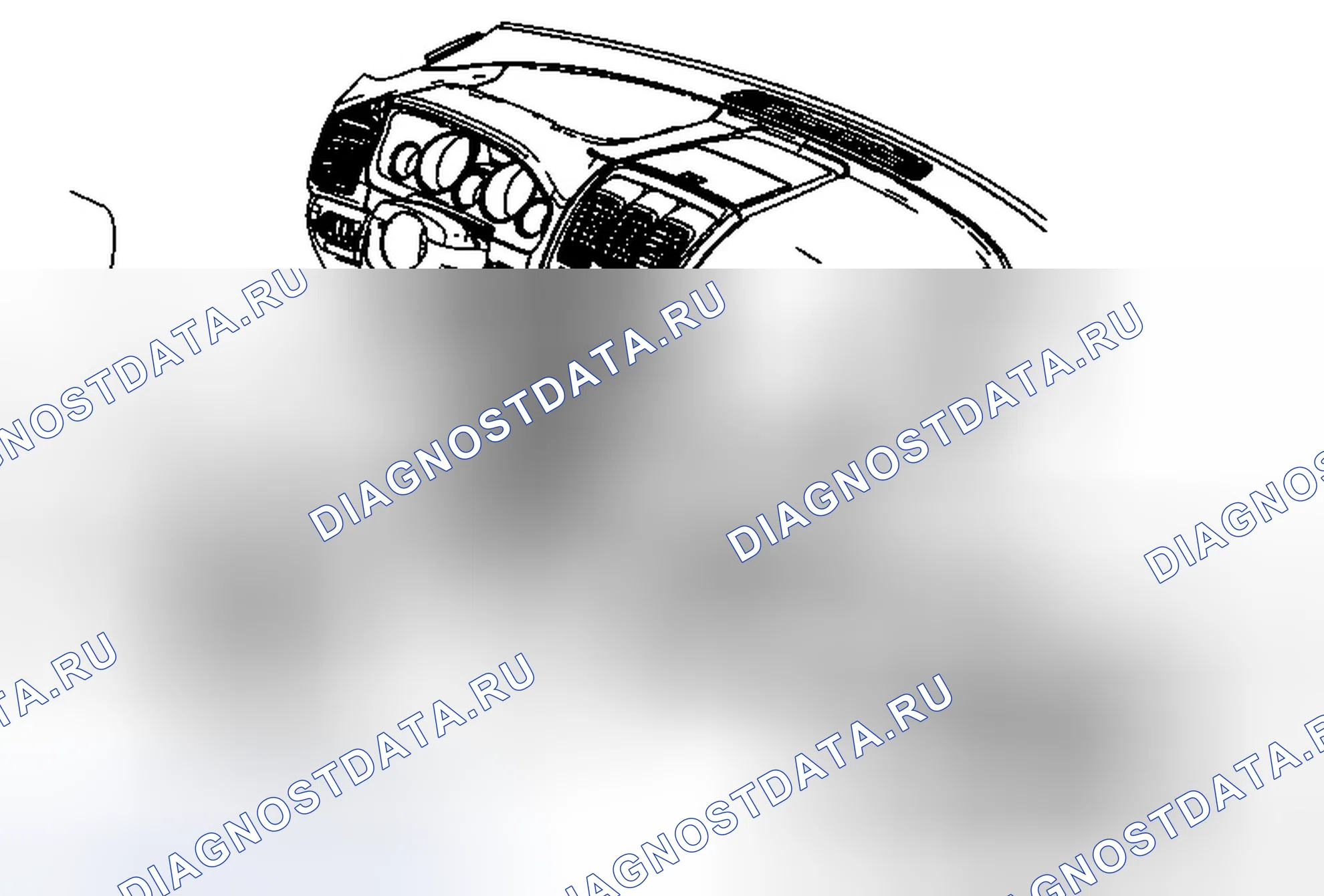 Рис. 107: Замена переключателя отопителя сиденья водителя или пассажира. Chevrolet Traverse I