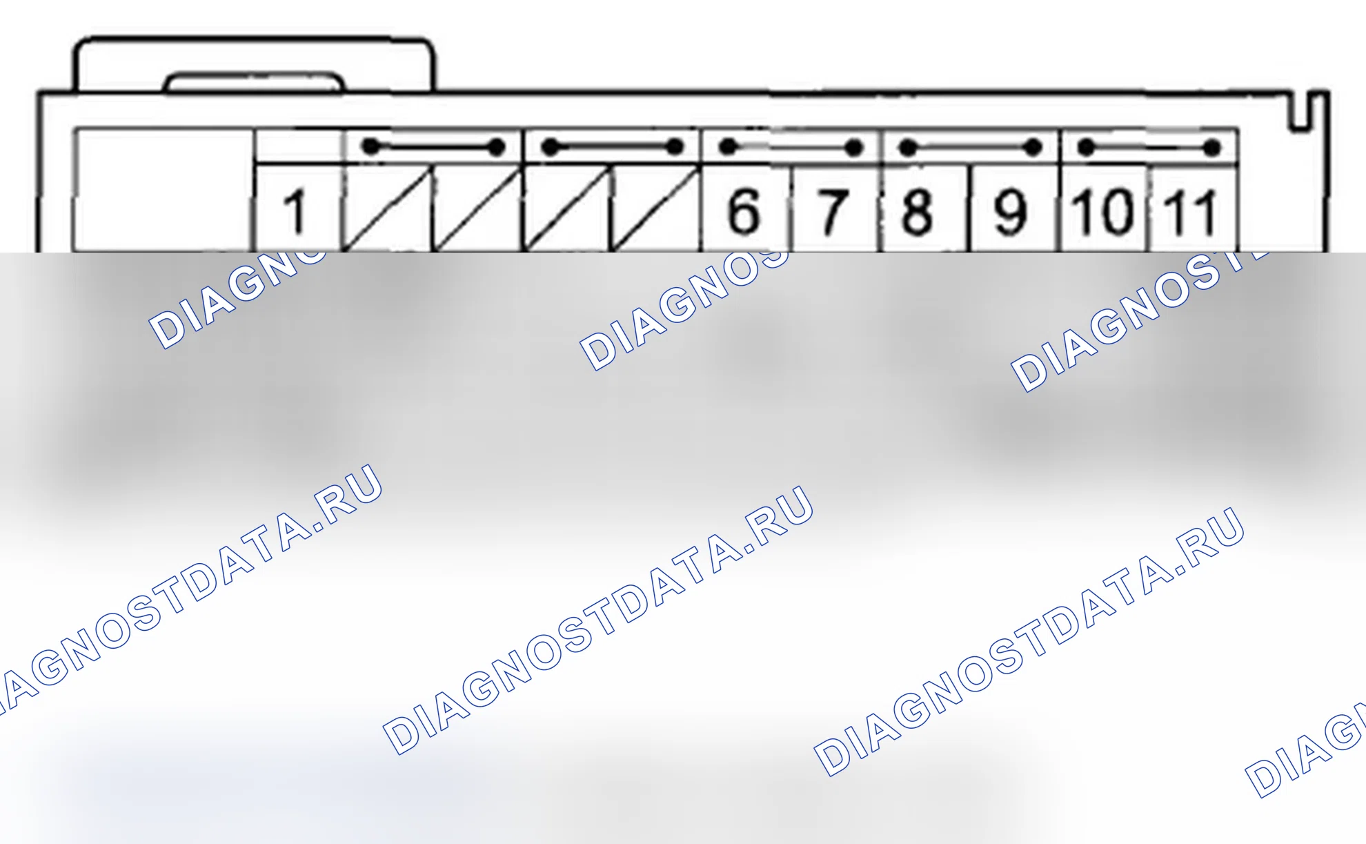 Рис. 45: Входы и выходы модуля SRS разъема B (39P). Acura TL IV рестайлинг