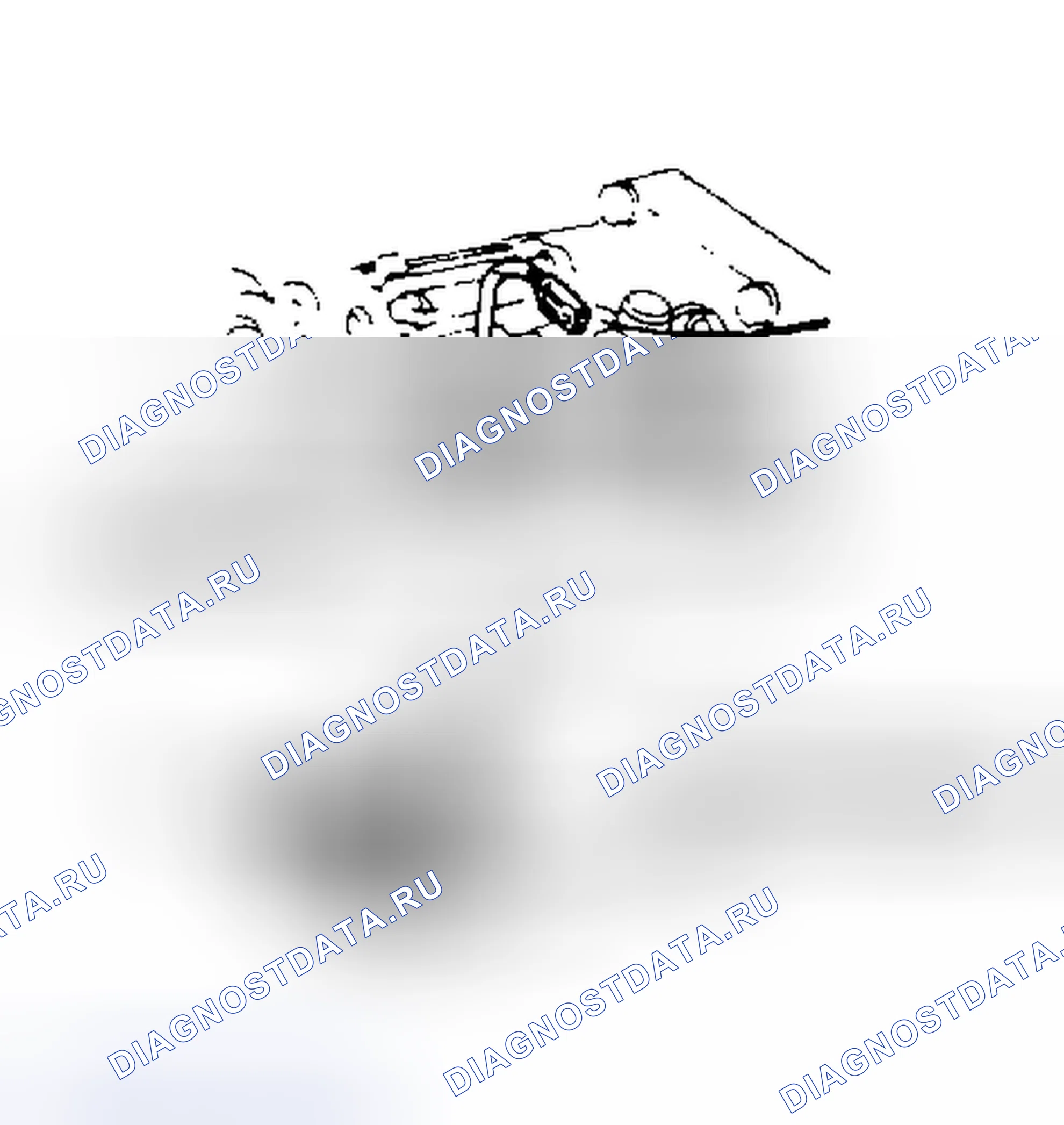 Рис. 11: Расположение компонентов (11 из 13). Honda Civic V