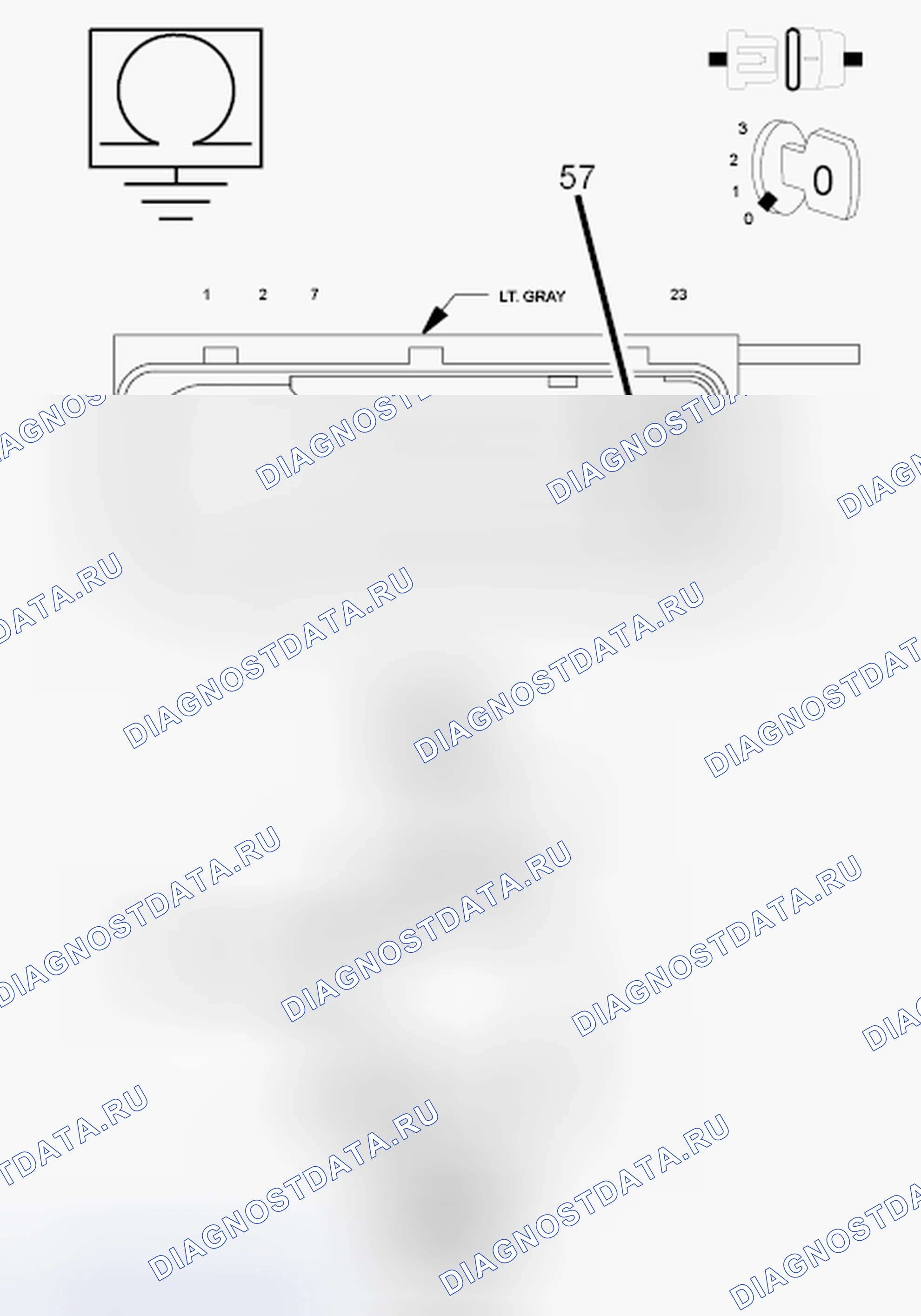 Рис. 1065: Диагностический тест. RAM Pickup 1500 