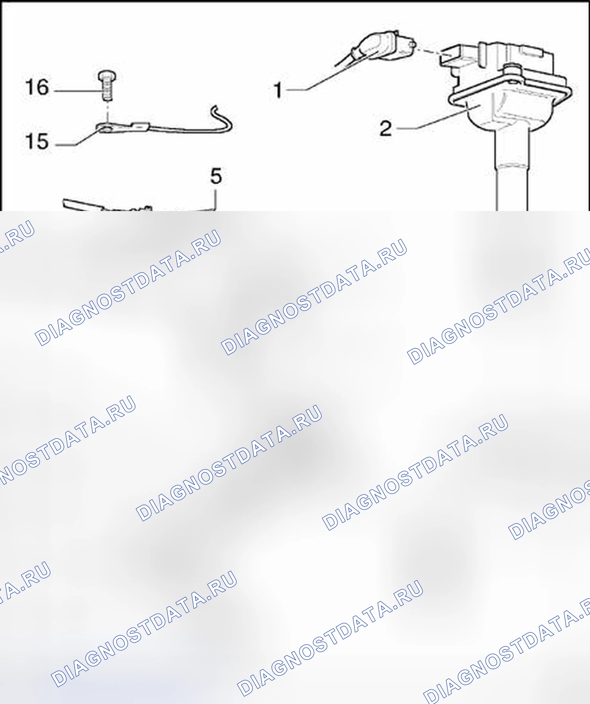 Рис. 37: Код двигателя ATW. Volkswagen Passat B5