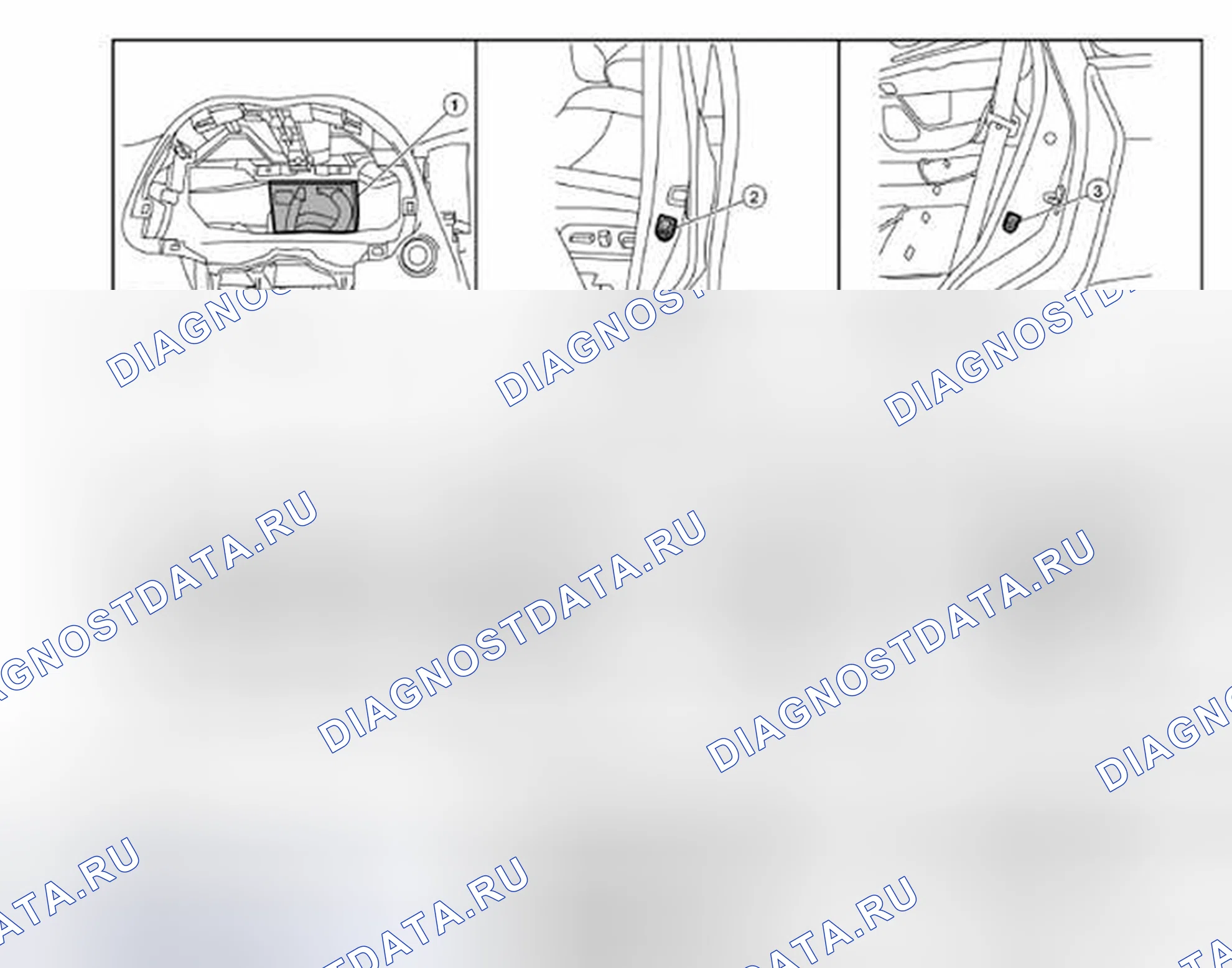 Рис. 14: Расположение компонентов. Nissan Pathfinder IV рестайлинг