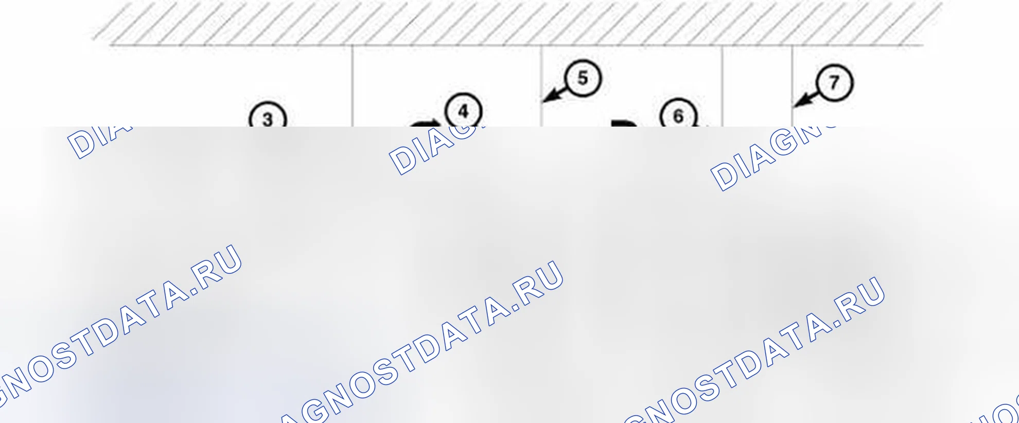 Рис. 593: ПОТОК МОЩНОСТИ ПЯТОЙ ПЕРЕДАЧИ. RAM Pickup 2500 