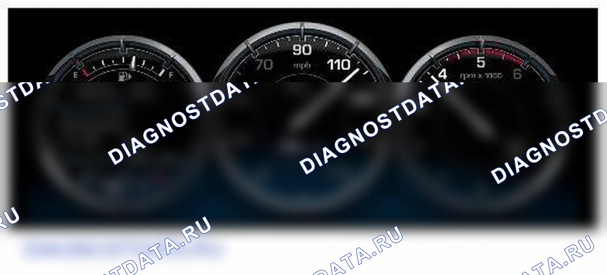 Рис. 3: ОПИСАНИЕ приборов и панели приборов. Jaguar XJ X351 рестайлинг